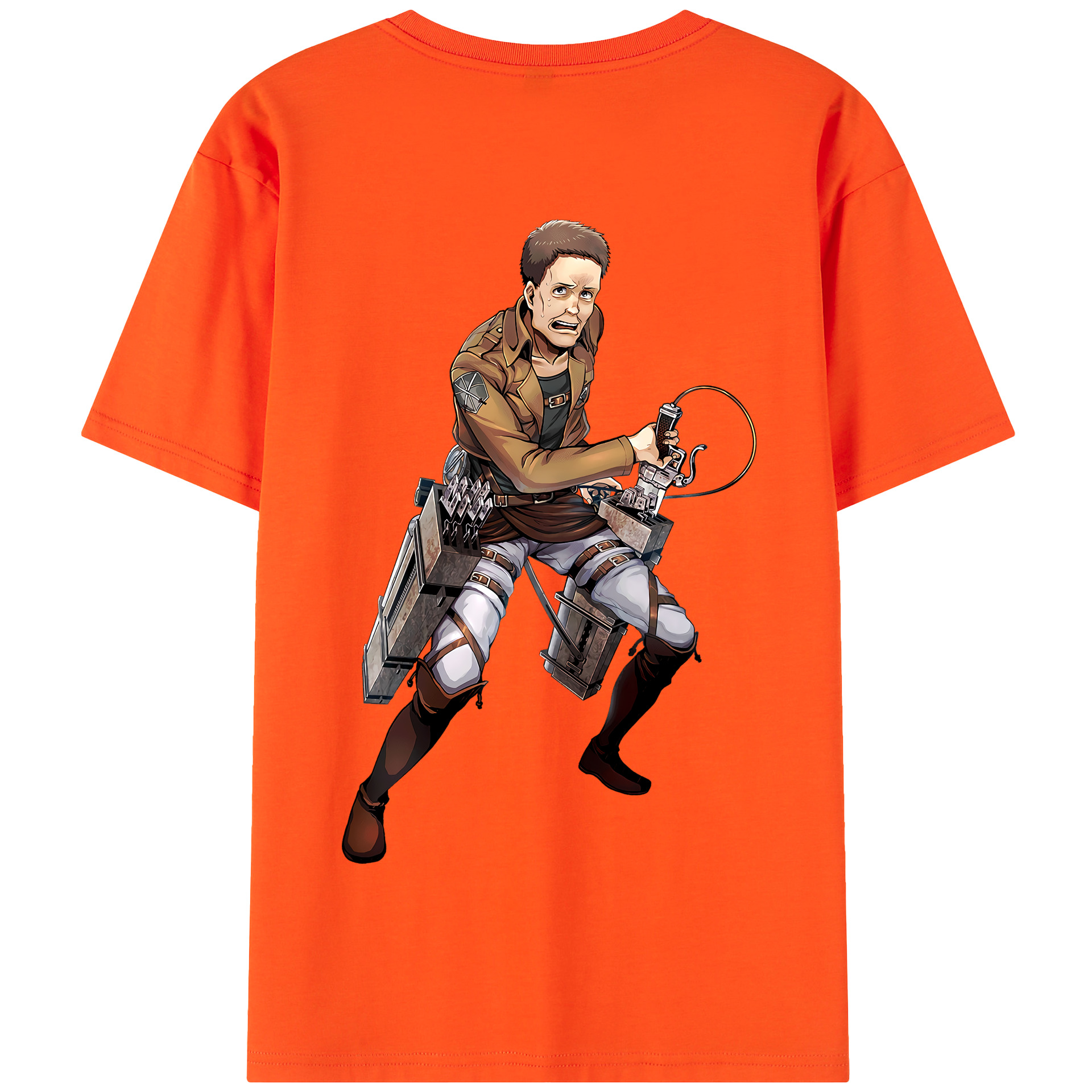 （画像用） 進撃の巨人 Attack on Titan 綿100％半袖Tシャツ（背面プリント）