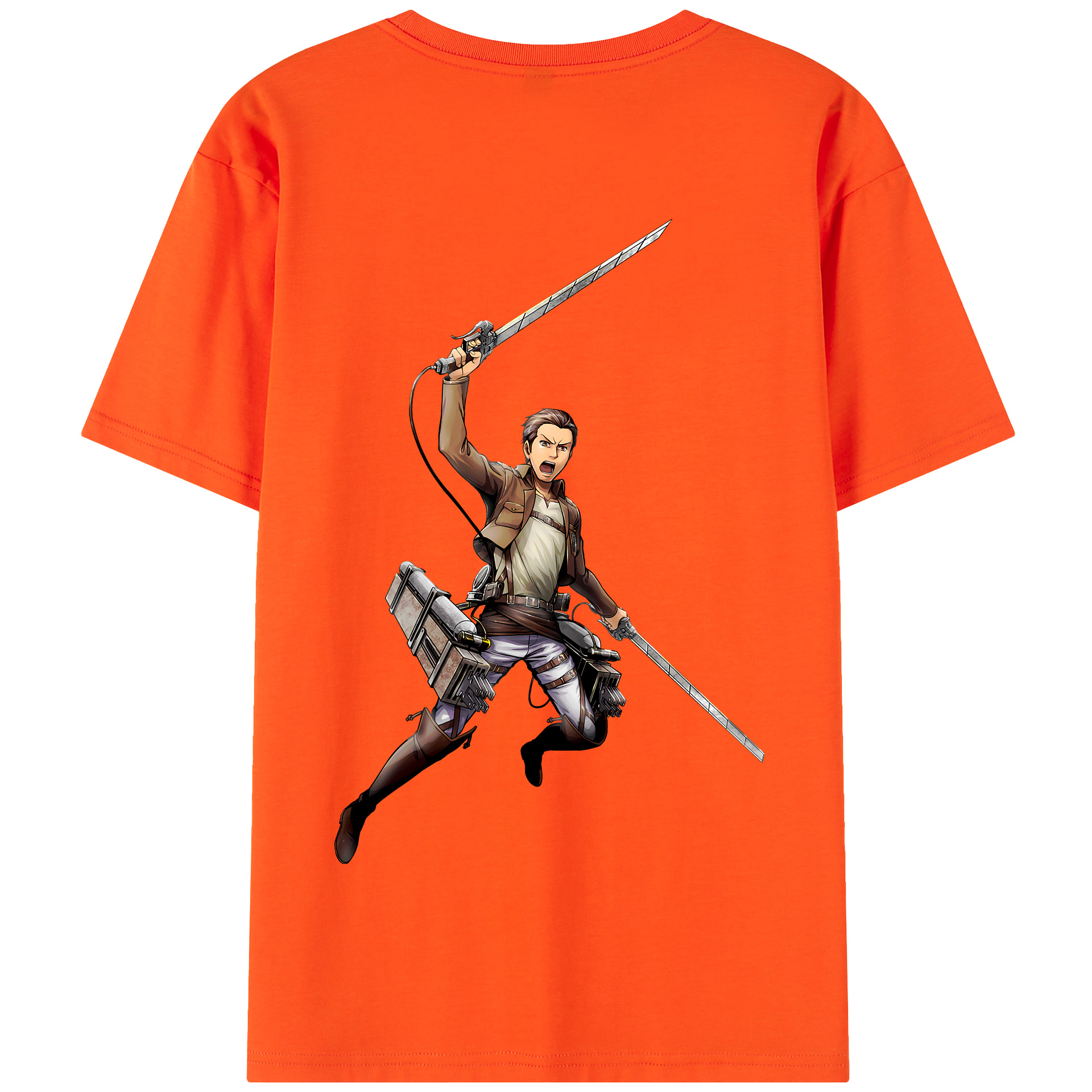 （画像用） 進撃の巨人 Attack on Titan 綿100％半袖Tシャツ（背面プリント）