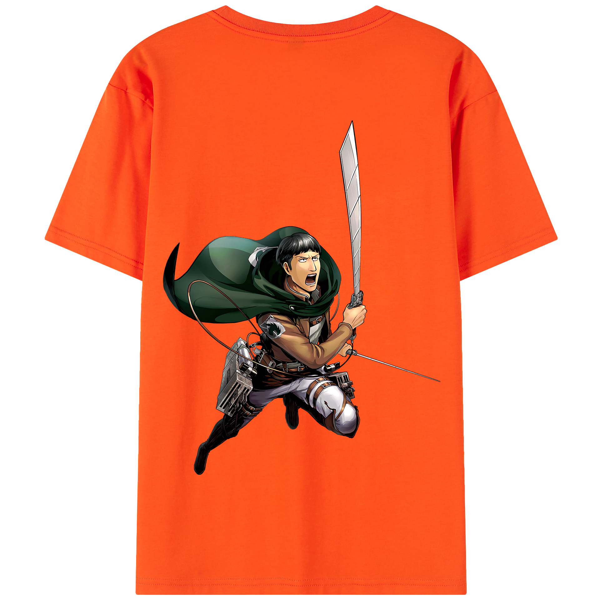 （画像用） 進撃の巨人 Attack on Titan 綿100％半袖Tシャツ（背面プリント）