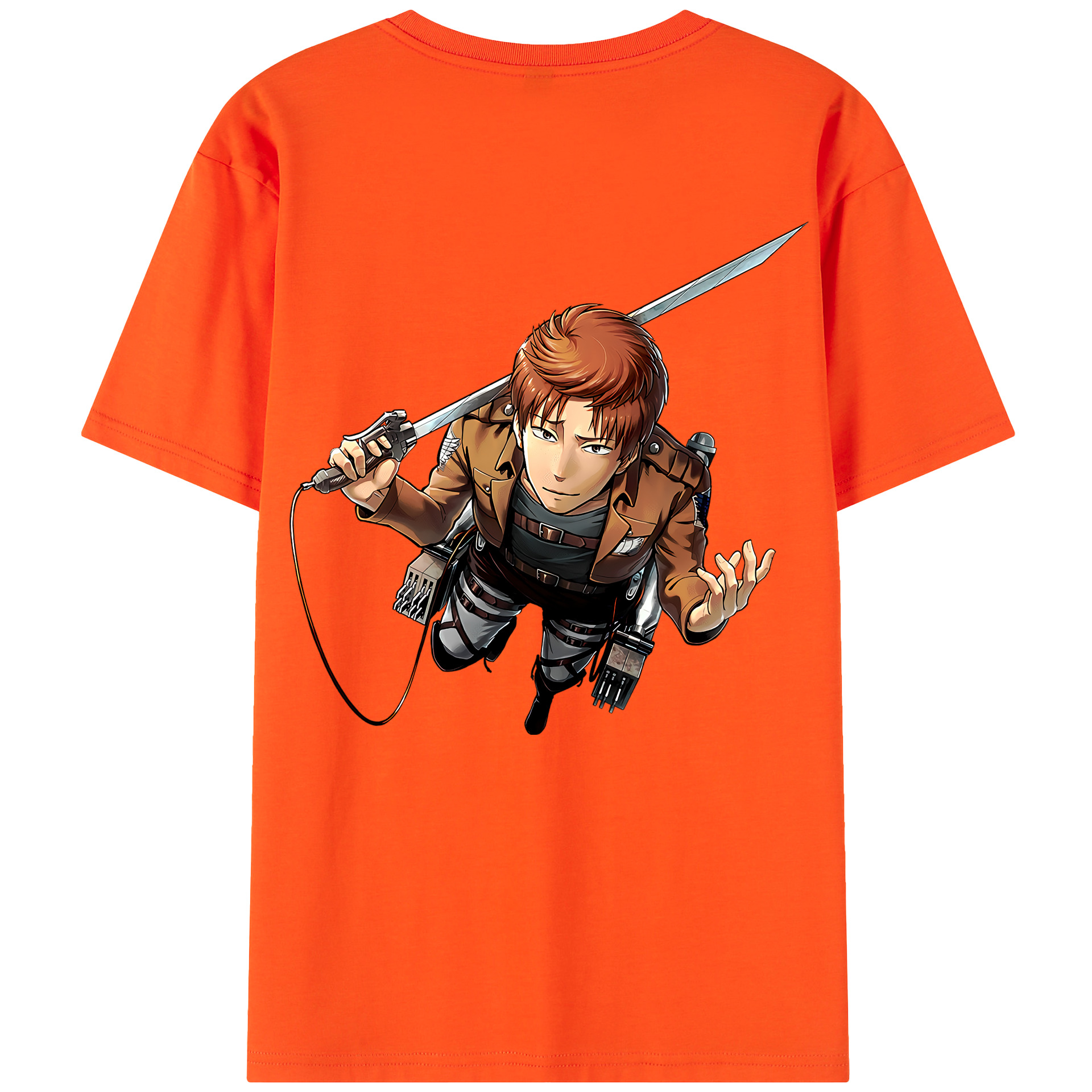 （画像用） 進撃の巨人 Attack on Titan 綿100％半袖Tシャツ（背面プリント）