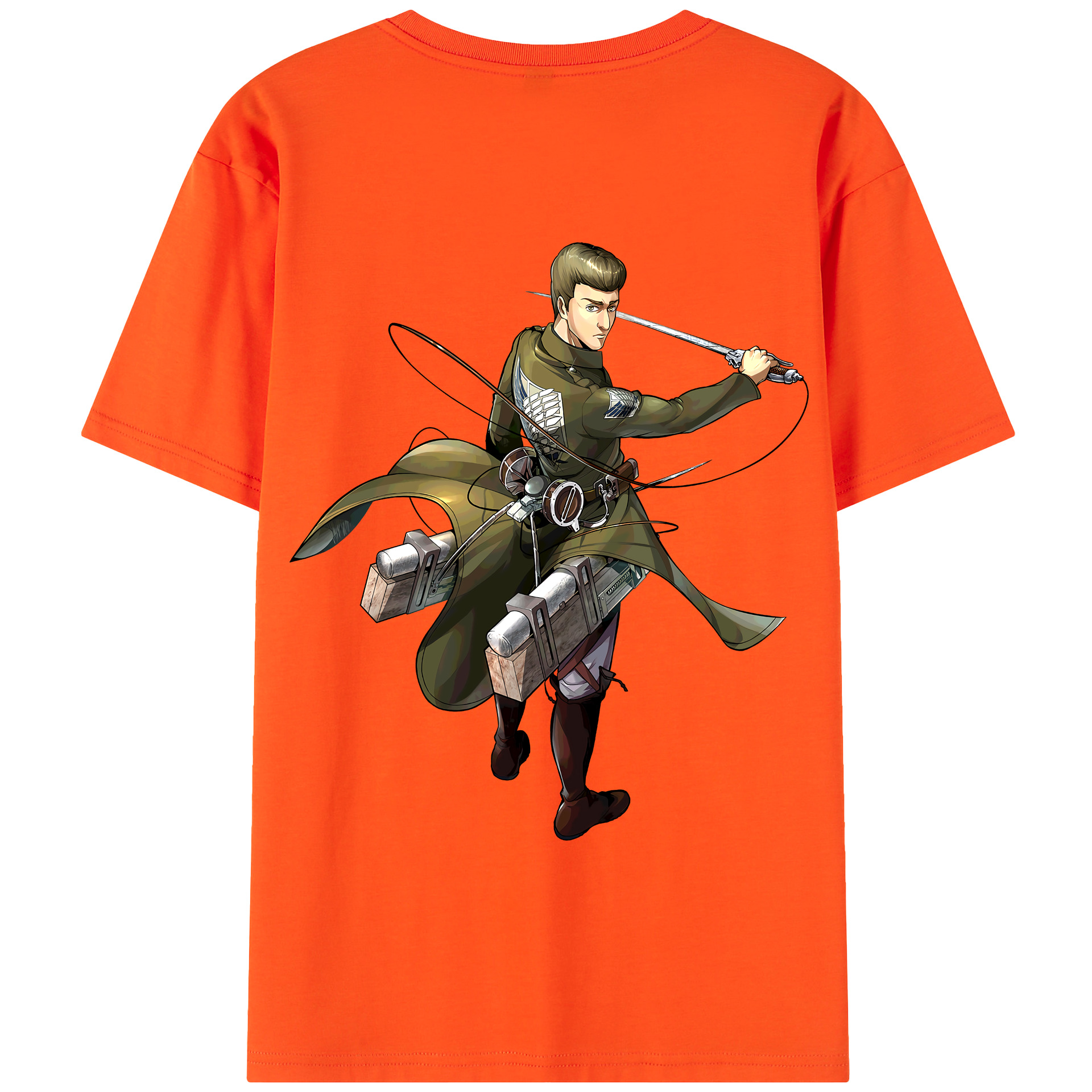 （画像用） 進撃の巨人 Attack on Titan 綿100％半袖Tシャツ（背面プリント）