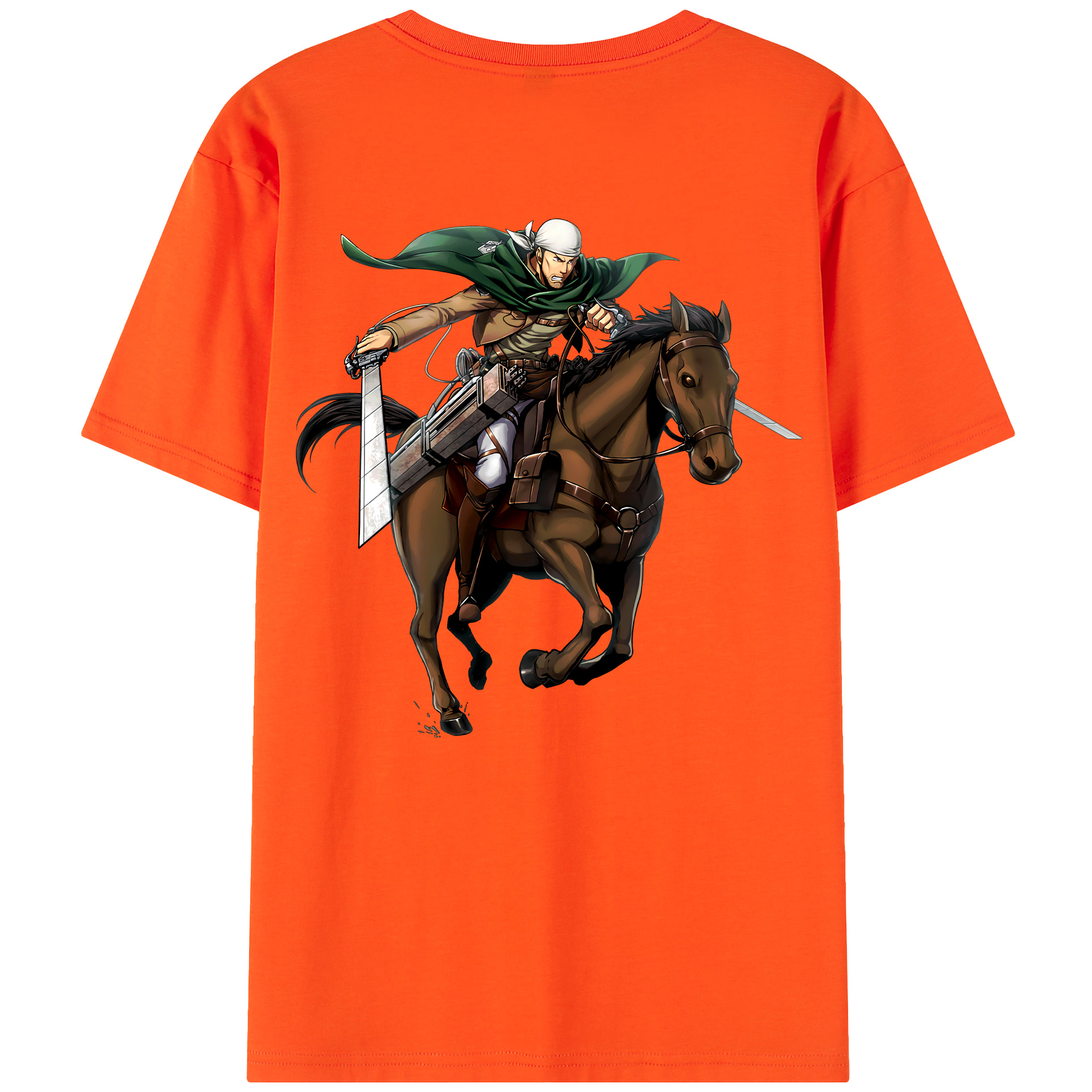 （画像用） 進撃の巨人 Attack on Titan 綿100％半袖Tシャツ（背面プリント）