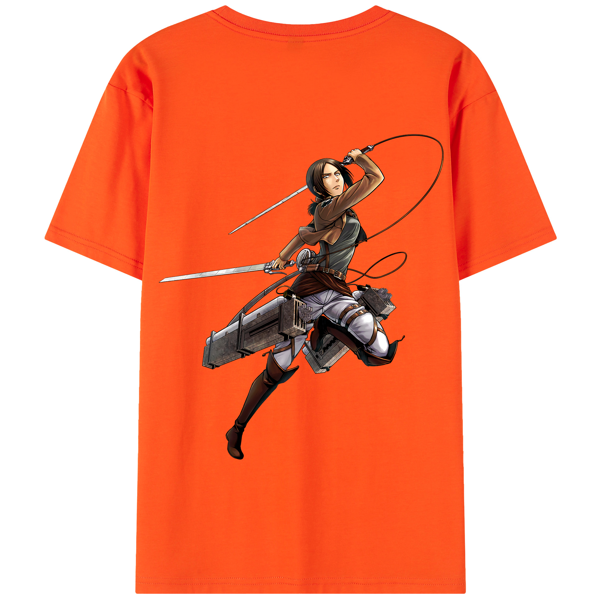 （画像用） 進撃の巨人 Attack on Titan 綿100％半袖Tシャツ（背面プリント）