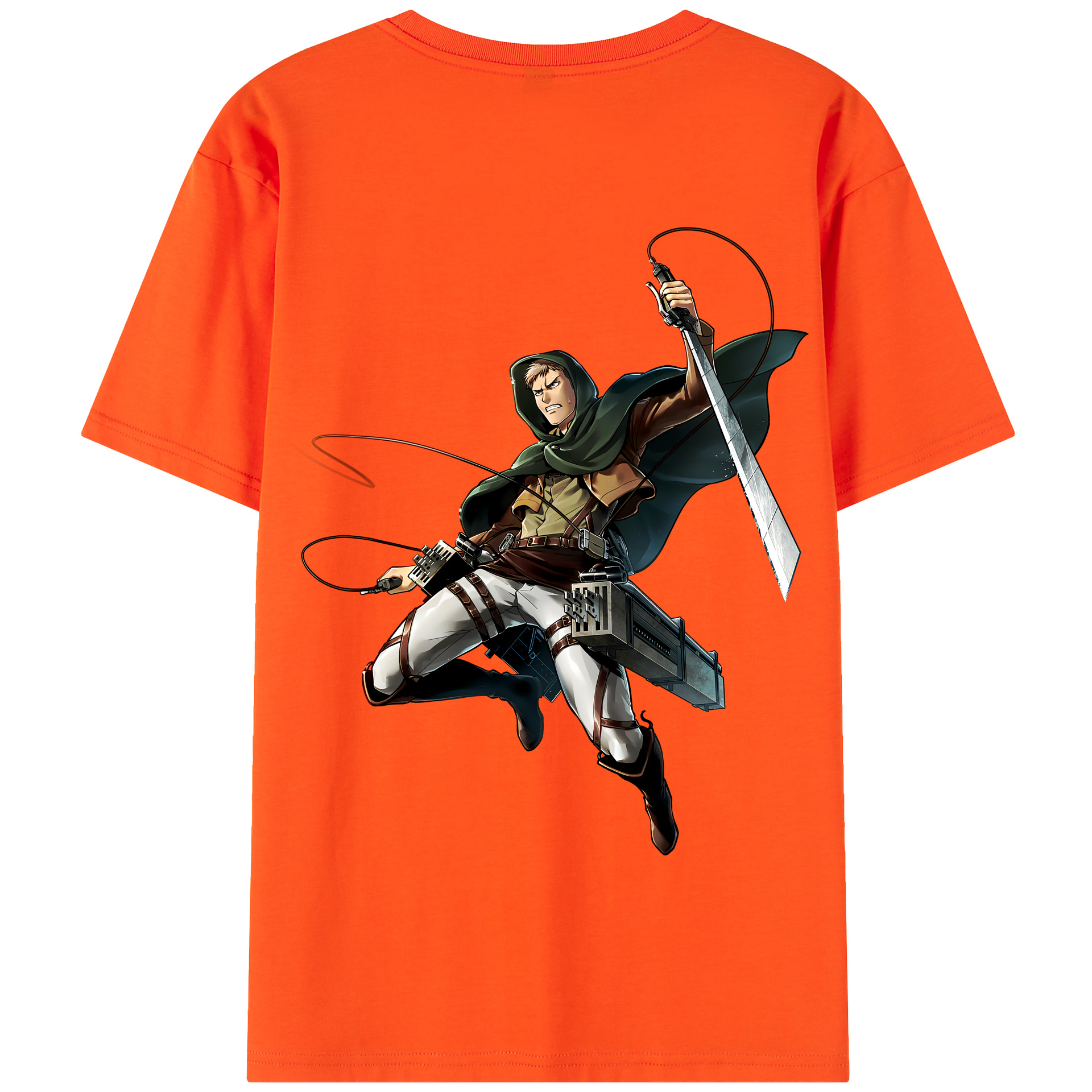 （画像用） 進撃の巨人 Attack on Titan 綿100％半袖Tシャツ（背面プリント）
