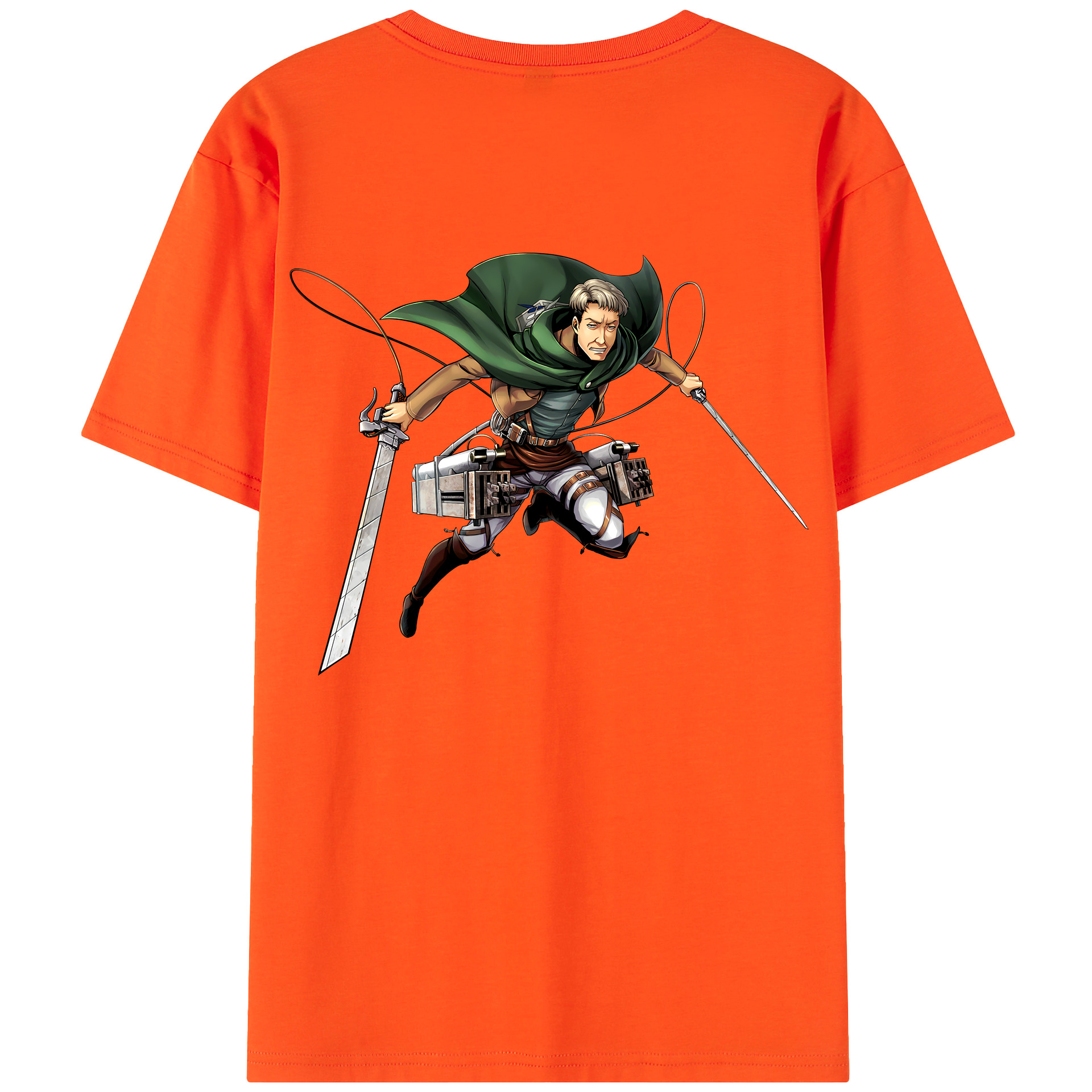 （画像用） 進撃の巨人 Attack on Titan 綿100％半袖Tシャツ（背面プリント）