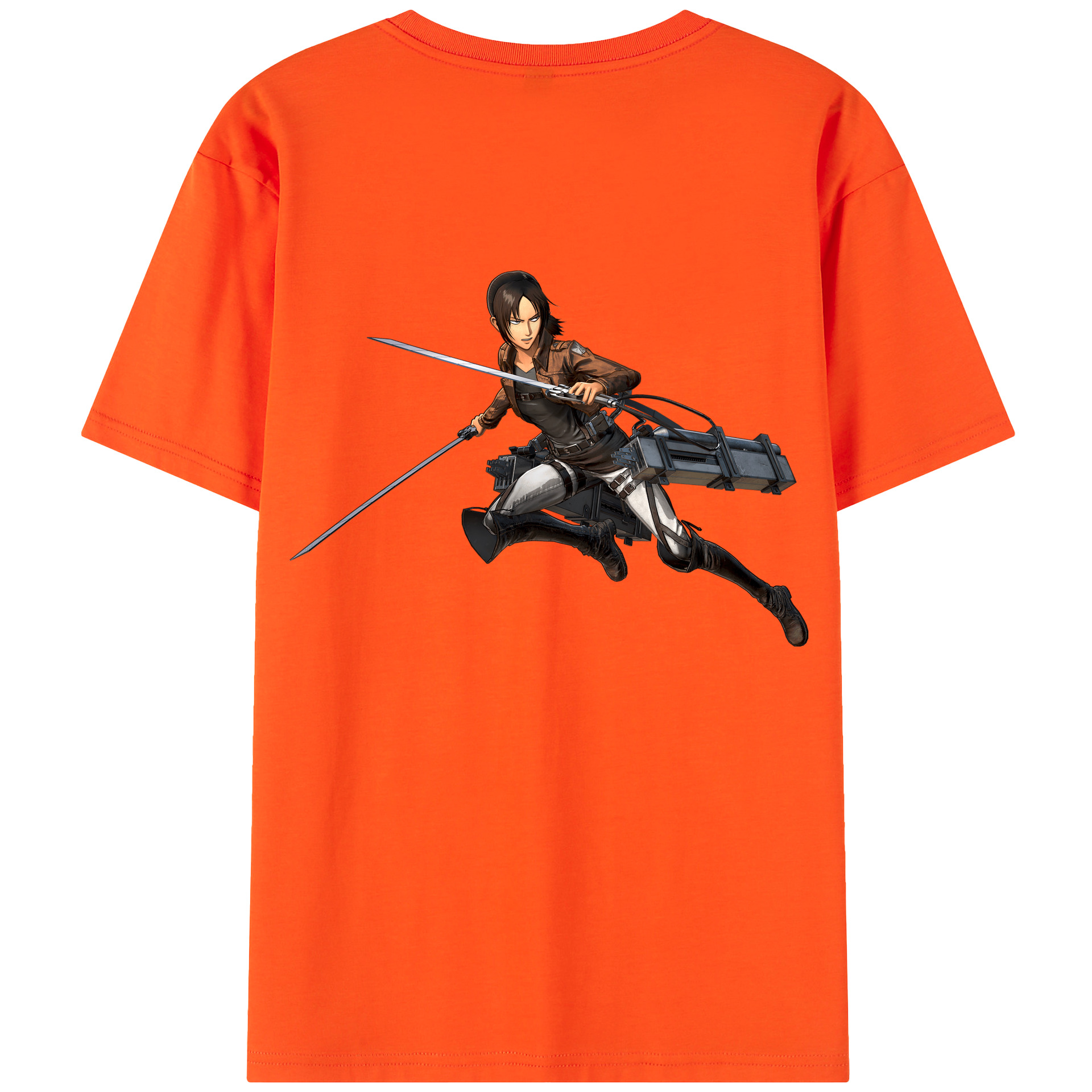 （画像用） 進撃の巨人 Attack on Titan 綿100％半袖Tシャツ（背面プリント）