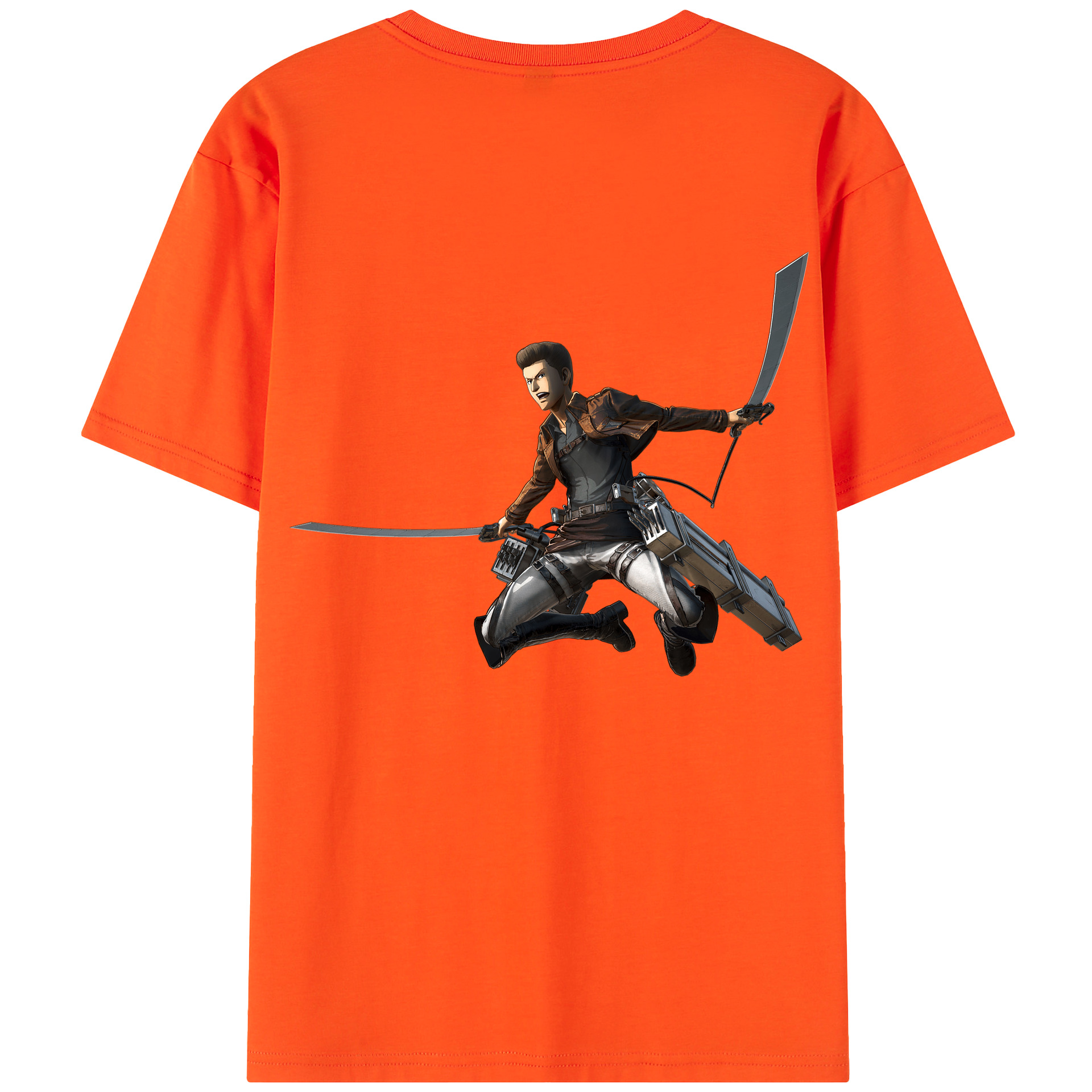 （画像用） 進撃の巨人 Attack on Titan 綿100％半袖Tシャツ（背面プリント）