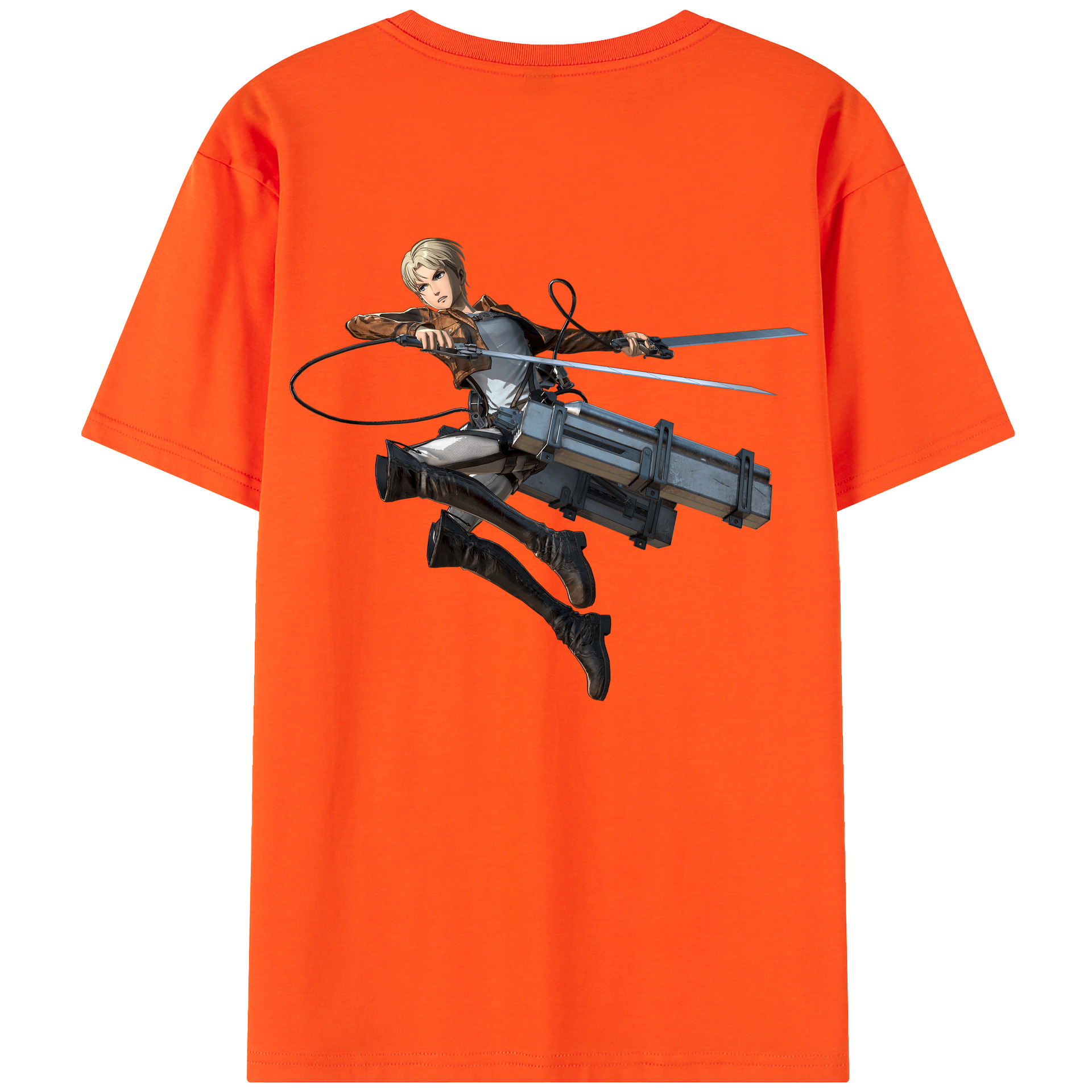 （画像用） 進撃の巨人 Attack on Titan 綿100％半袖Tシャツ（背面プリント）