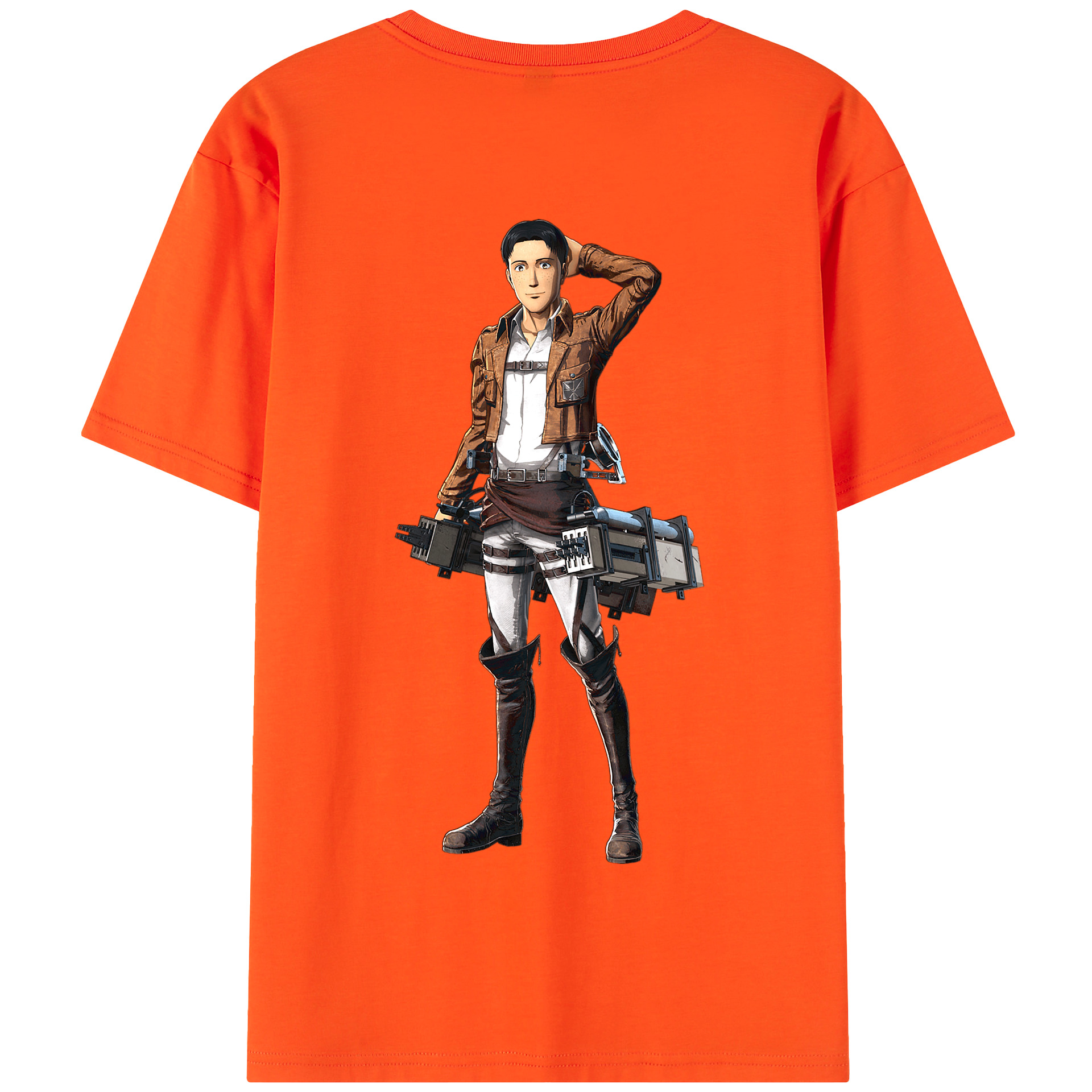（画像用） 進撃の巨人 Attack on Titan 綿100％半袖Tシャツ（背面プリント）
