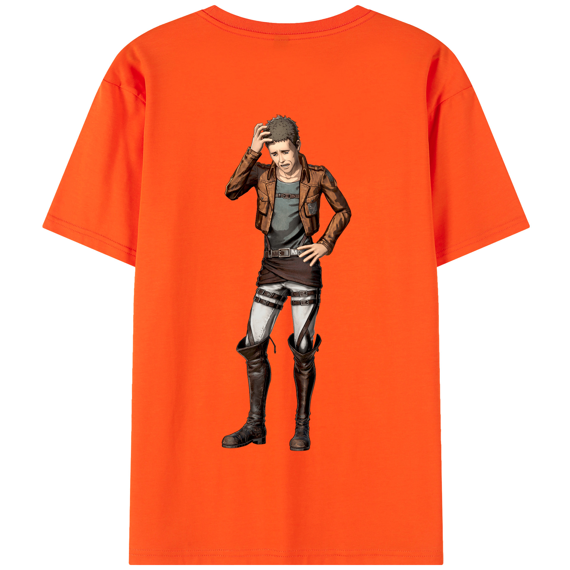 （画像用） 進撃の巨人 Attack on Titan 綿100％半袖Tシャツ（背面プリント）