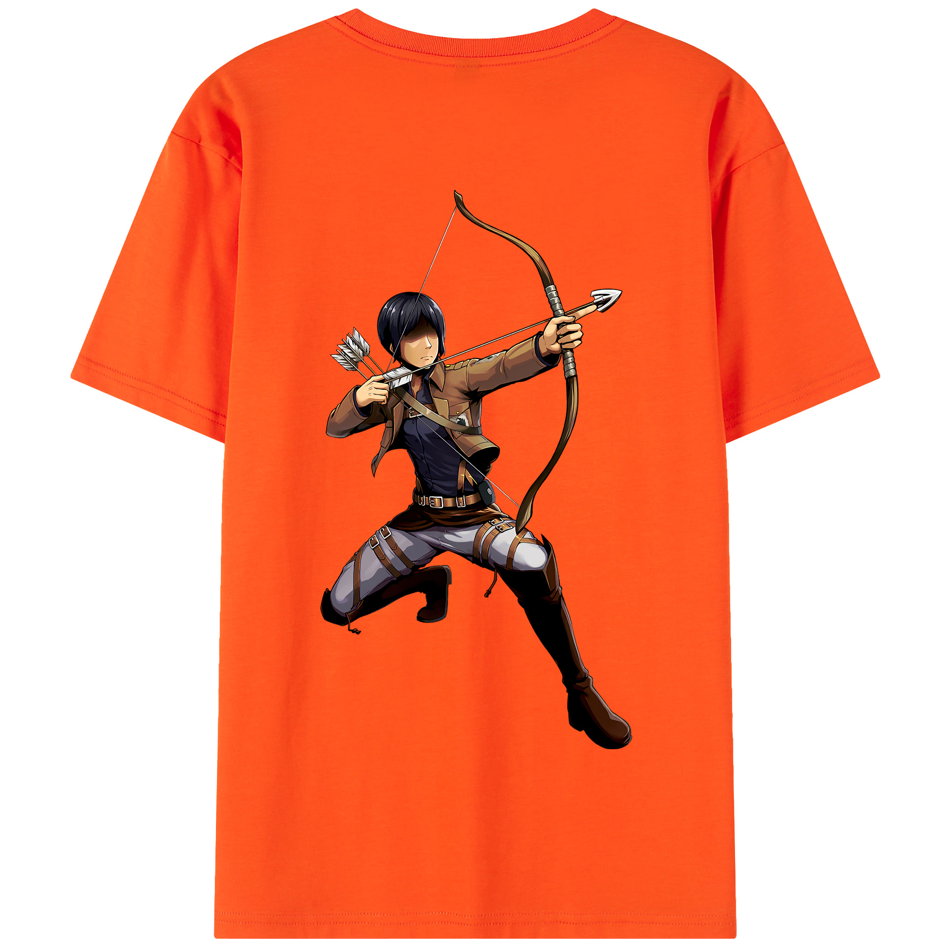 （画像用） 進撃の巨人 Attack on Titan 綿100％半袖Tシャツ（背面プリント）