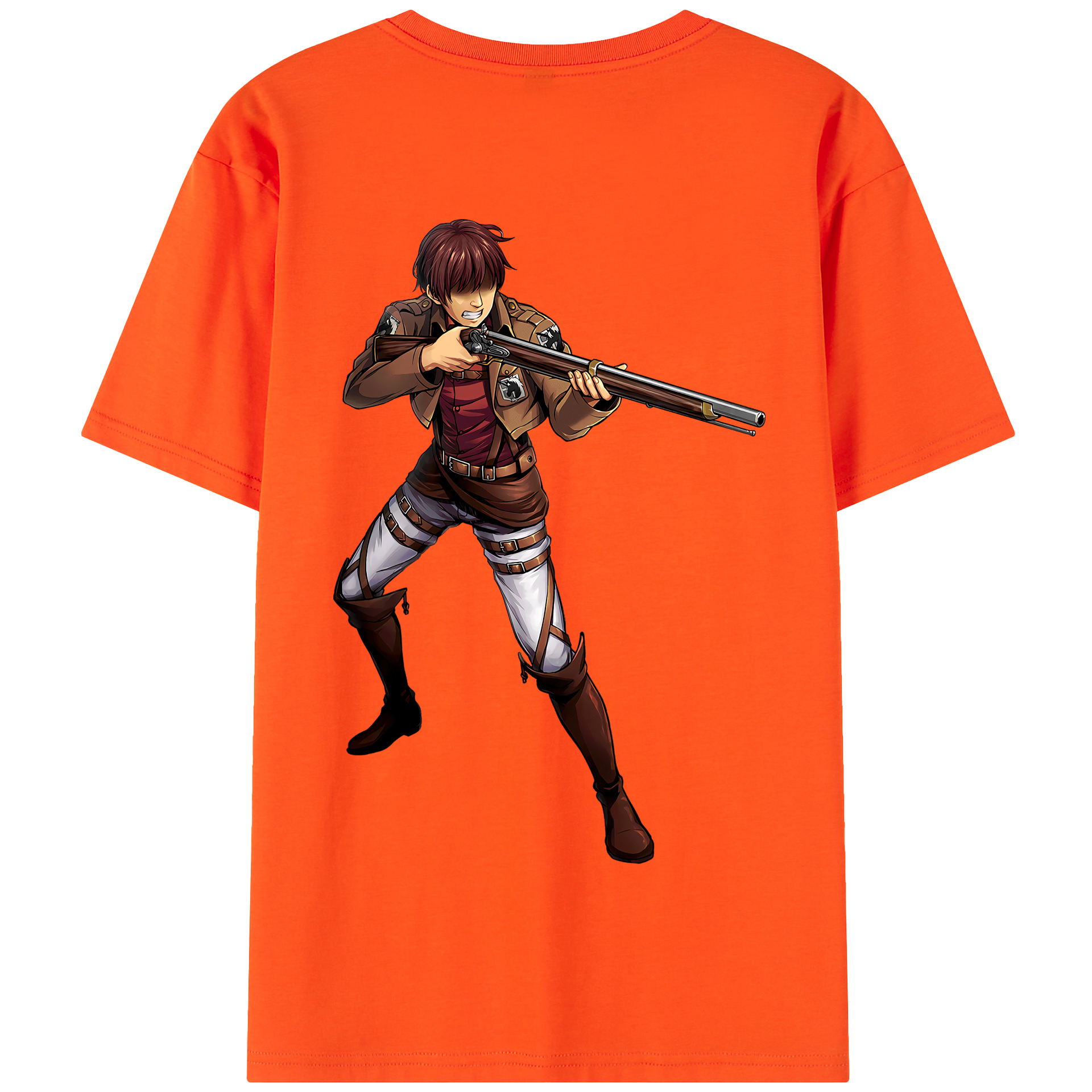 （画像用） 進撃の巨人 Attack on Titan 綿100％半袖Tシャツ（背面プリント）