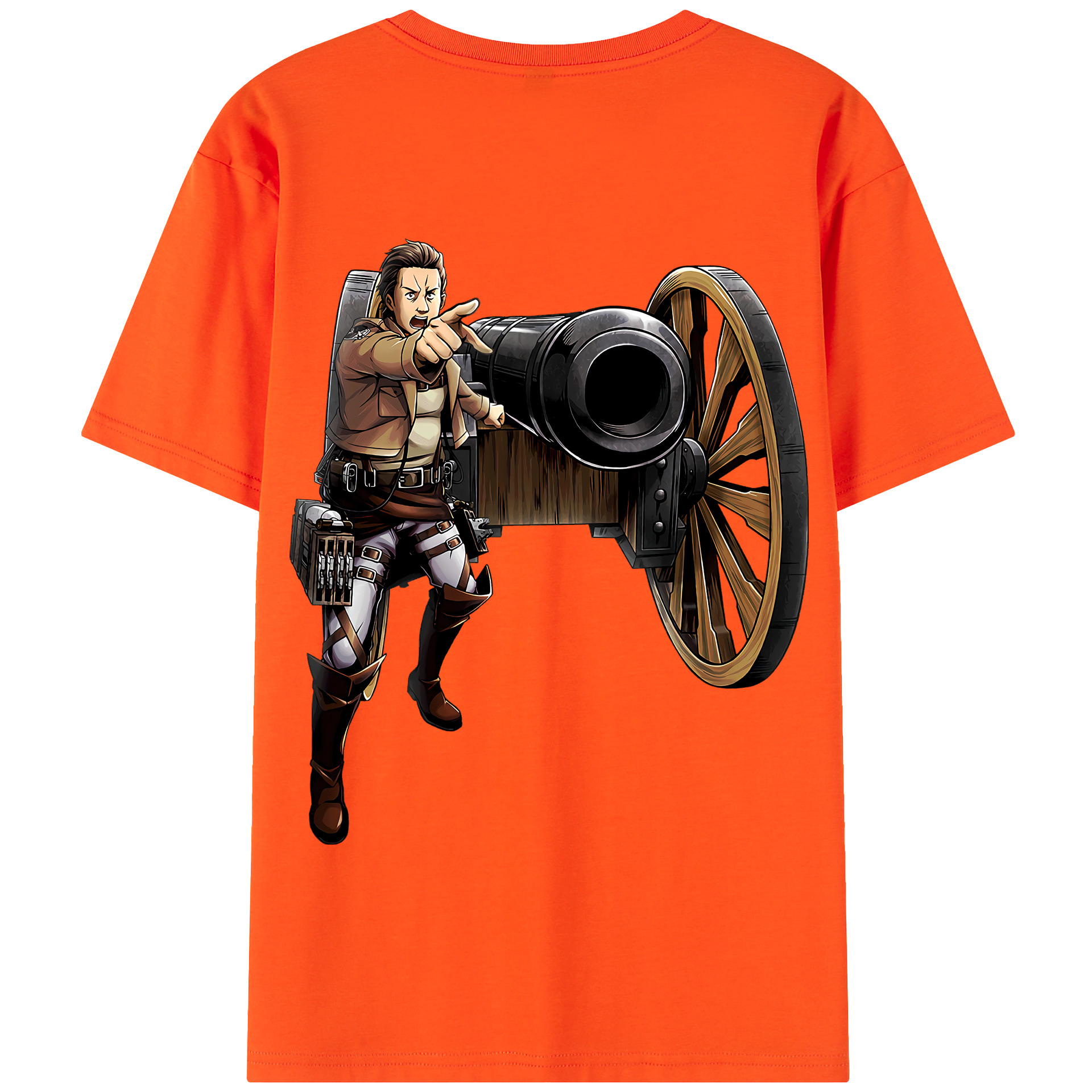 （画像用） 進撃の巨人 Attack on Titan 綿100％半袖Tシャツ（背面プリント）