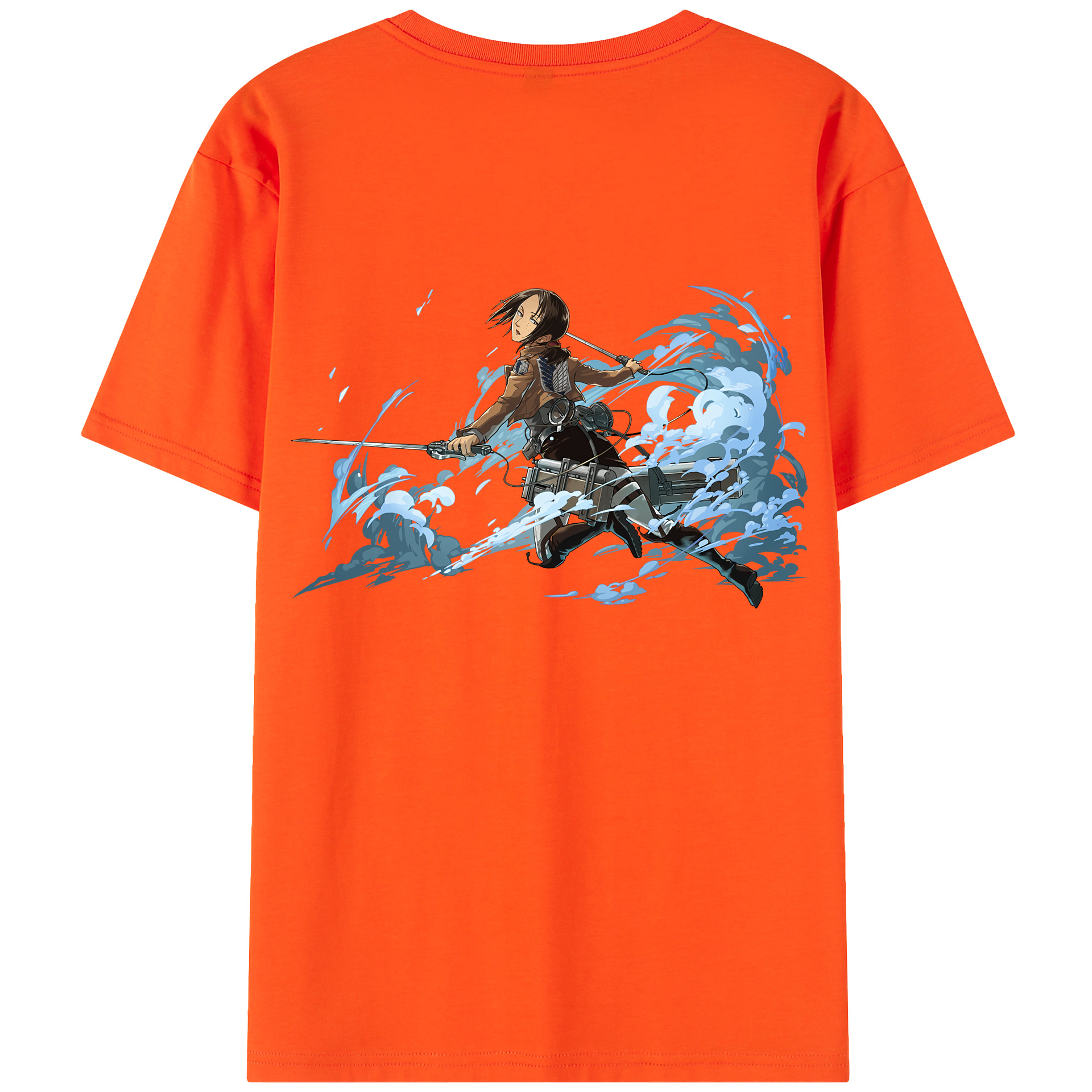（画像用） 進撃の巨人 Attack on Titan 綿100％半袖Tシャツ（背面プリント）