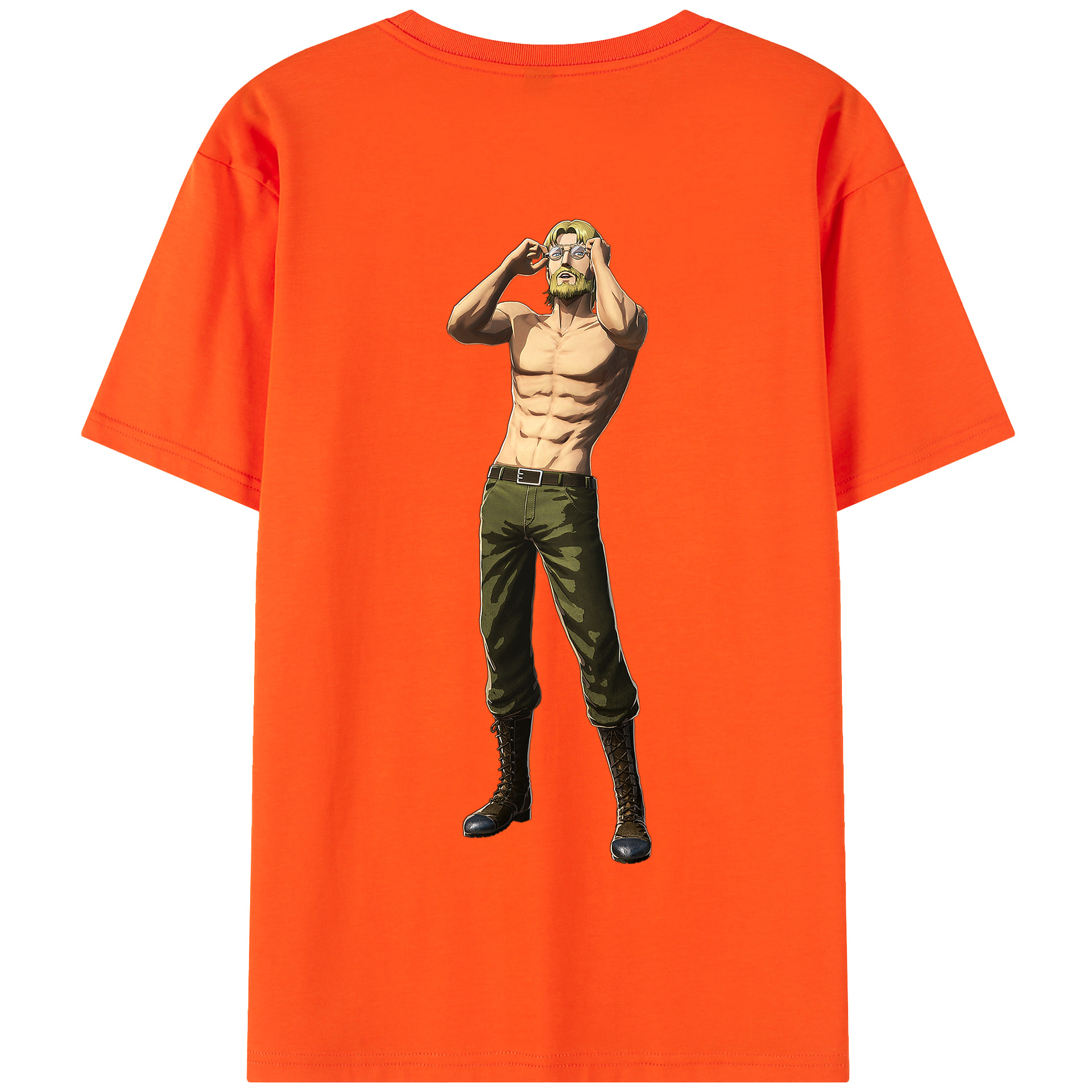 （画像用） 進撃の巨人 Attack on Titan 綿100％半袖Tシャツ（背面プリント）