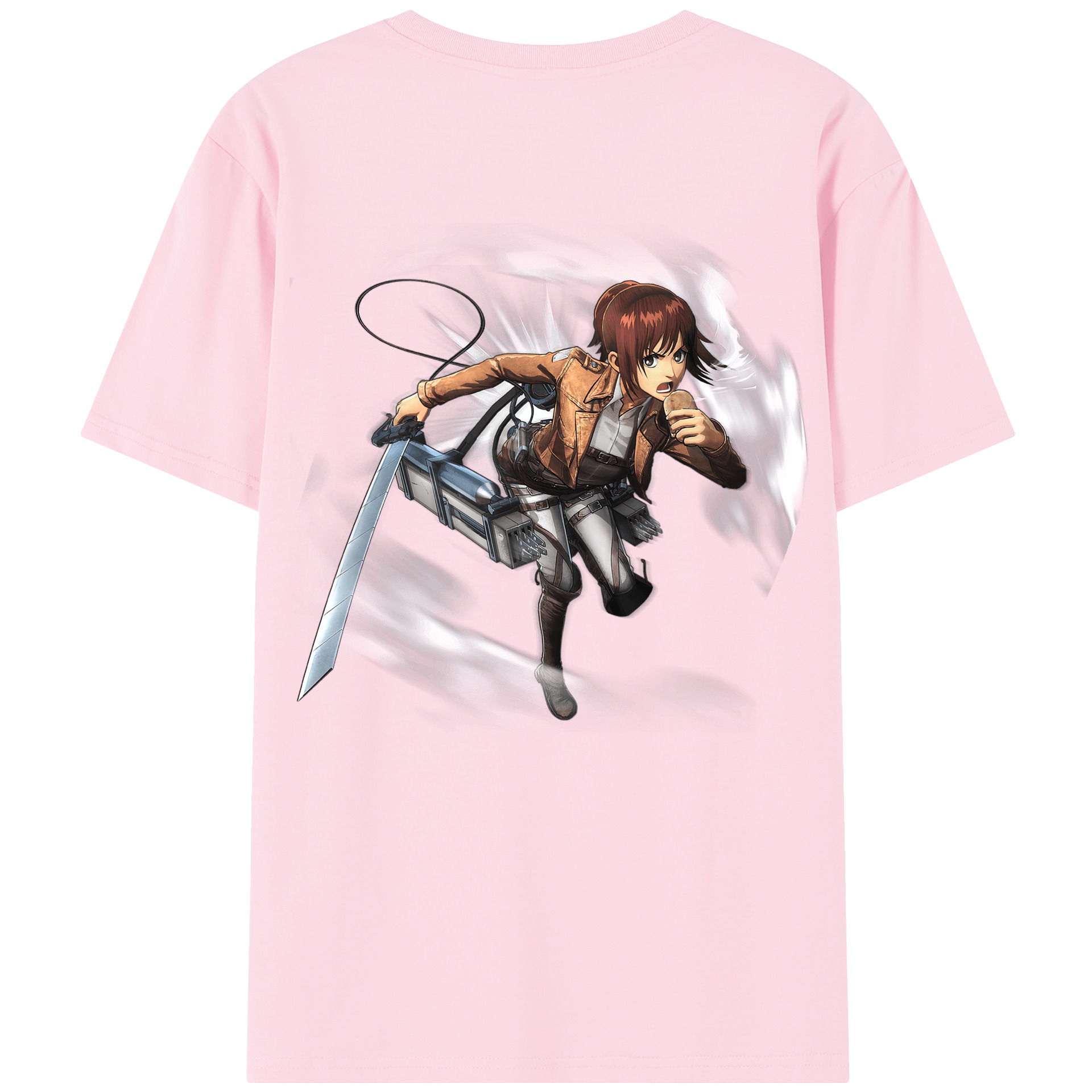 （画像用） 進撃の巨人 サシャ·ブラウス Attack on Titan Sasha Blaus 綿100％半袖Tシャツ（背面プリント）