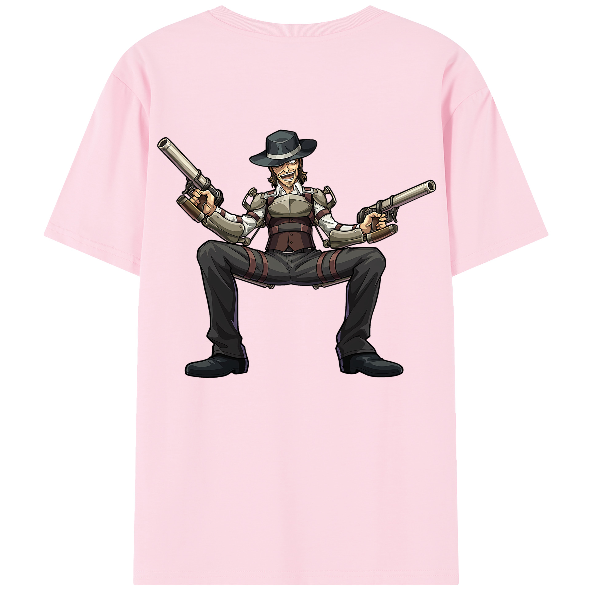 （画像用） 進撃の巨人 ケニー·アッカーマン Attack on Titan Kenny Ackerman 綿100％半袖Tシャツ（背面プリント）