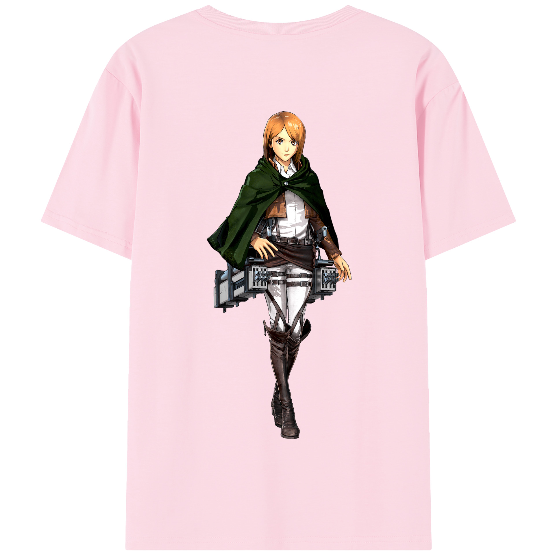 （画像用） 進撃の巨人 ペトラ·ラル Attack on Titan Petra Rall 綿100％半袖Tシャツ（背面プリント）