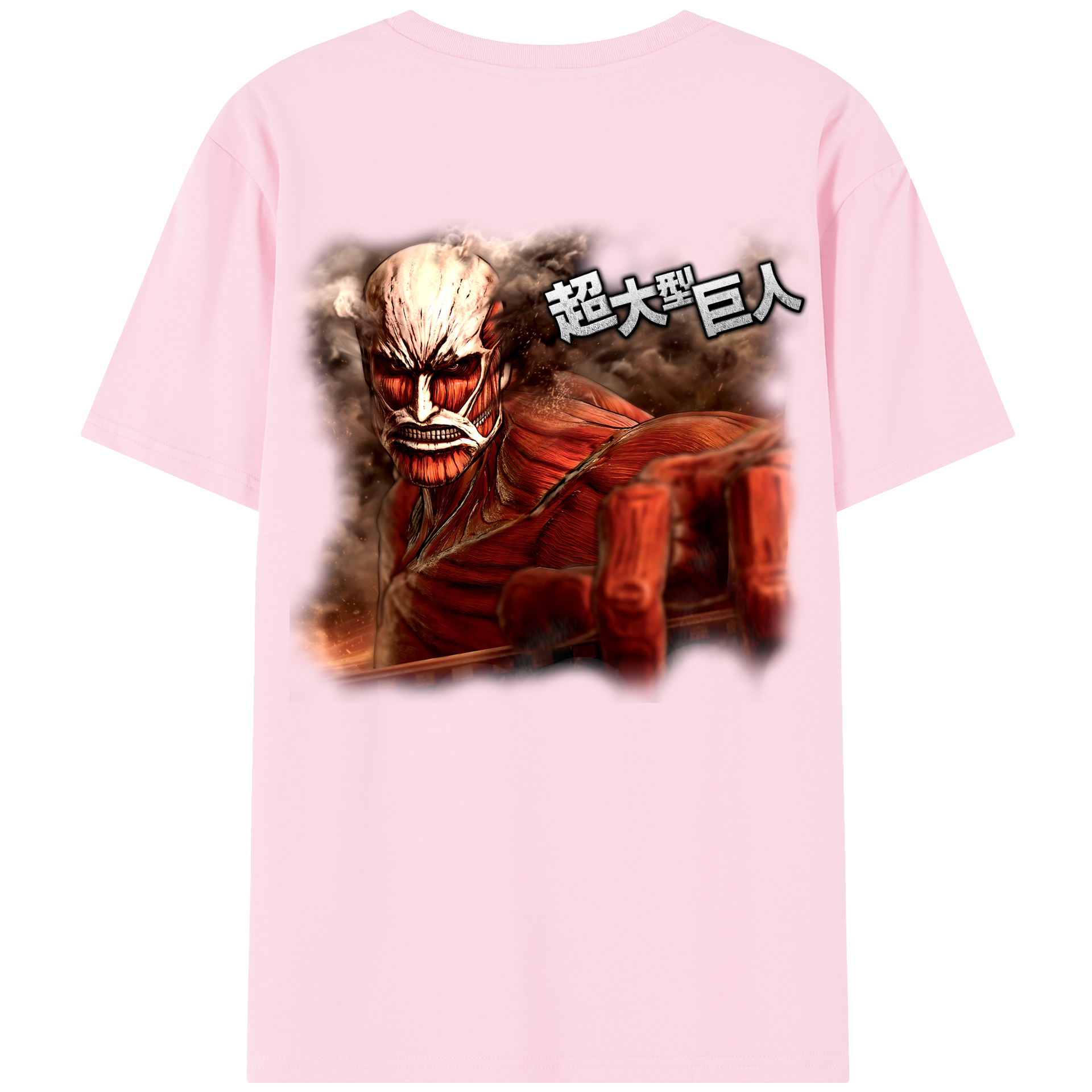 （画像用） 進撃の巨人 Attack on Titan 綿100％半袖Tシャツ（背面プリント）