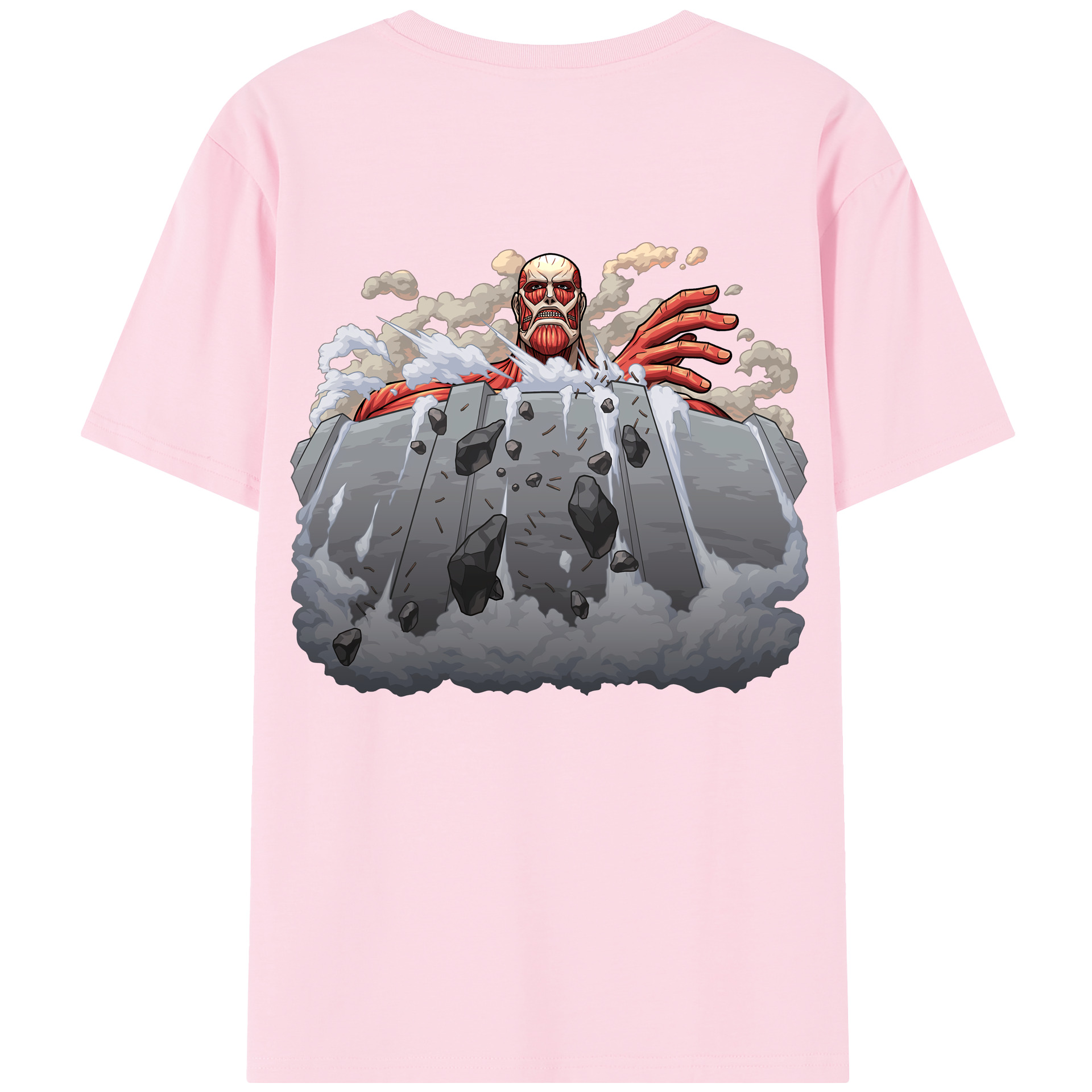 （画像用） 進撃の巨人 Attack on Titan 綿100％半袖Tシャツ（背面プリント）