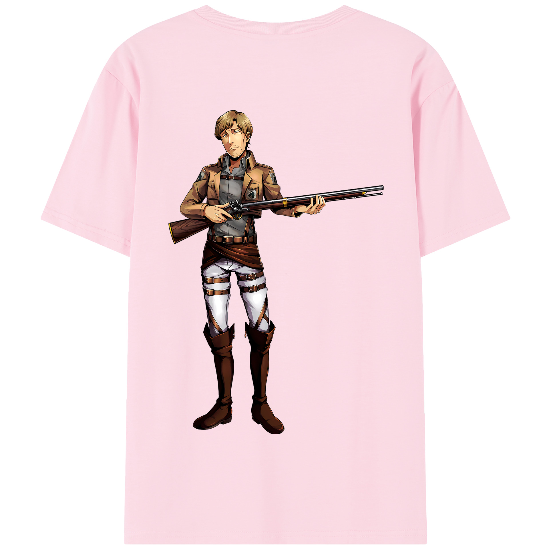 （画像用） 進撃の巨人 Attack on Titan 綿100％半袖Tシャツ（背面プリント）