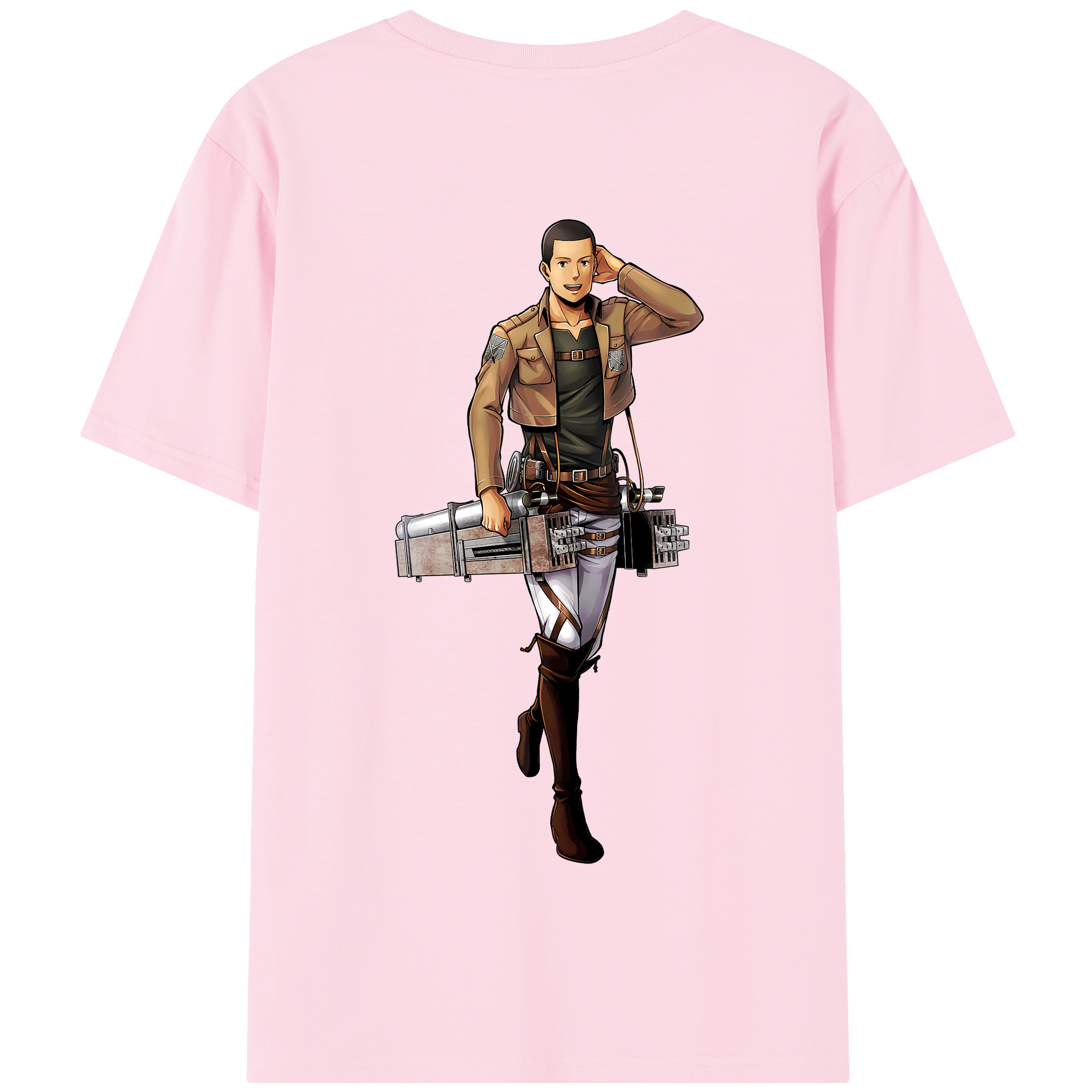 （画像用） 進撃の巨人 Attack on Titan 綿100％半袖Tシャツ（背面プリント）