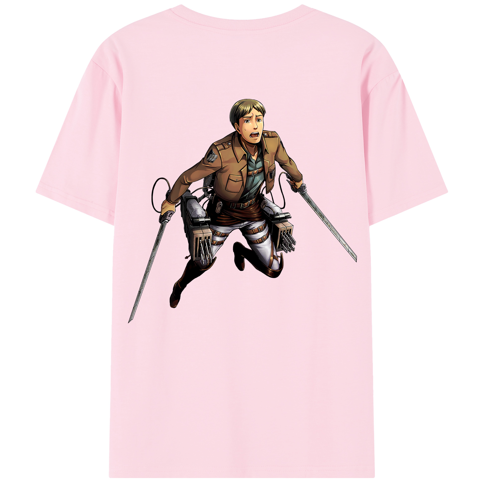 （画像用） 進撃の巨人 Attack on Titan 綿100％半袖Tシャツ（背面プリント）