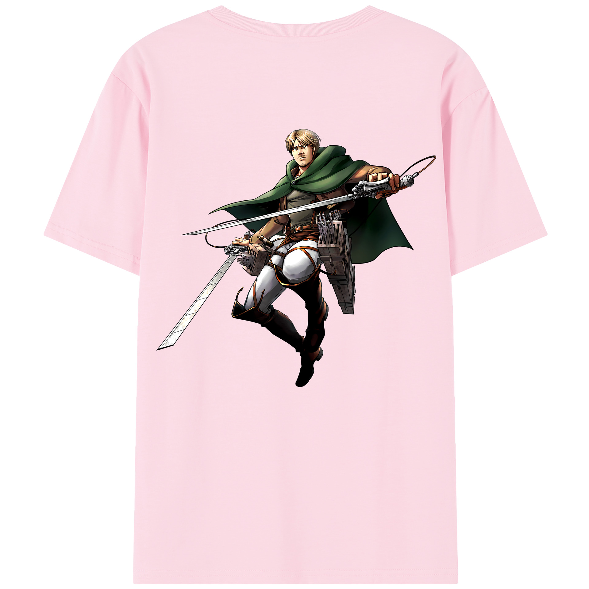 （画像用） 進撃の巨人 Attack on Titan 綿100％半袖Tシャツ（背面プリント）