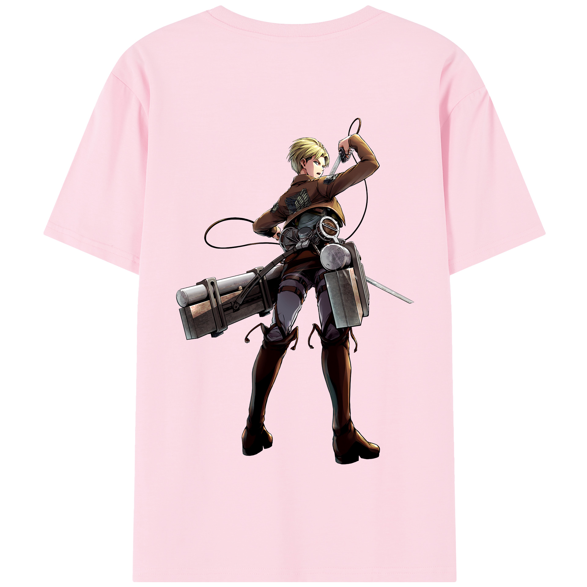 （画像用） 進撃の巨人 Attack on Titan 綿100％半袖Tシャツ（背面プリント）