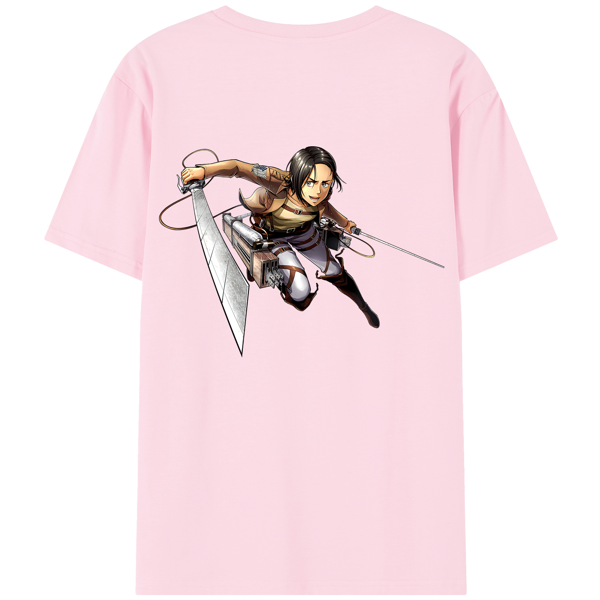 （画像用） 進撃の巨人 Attack on Titan 綿100％半袖Tシャツ（背面プリント）
