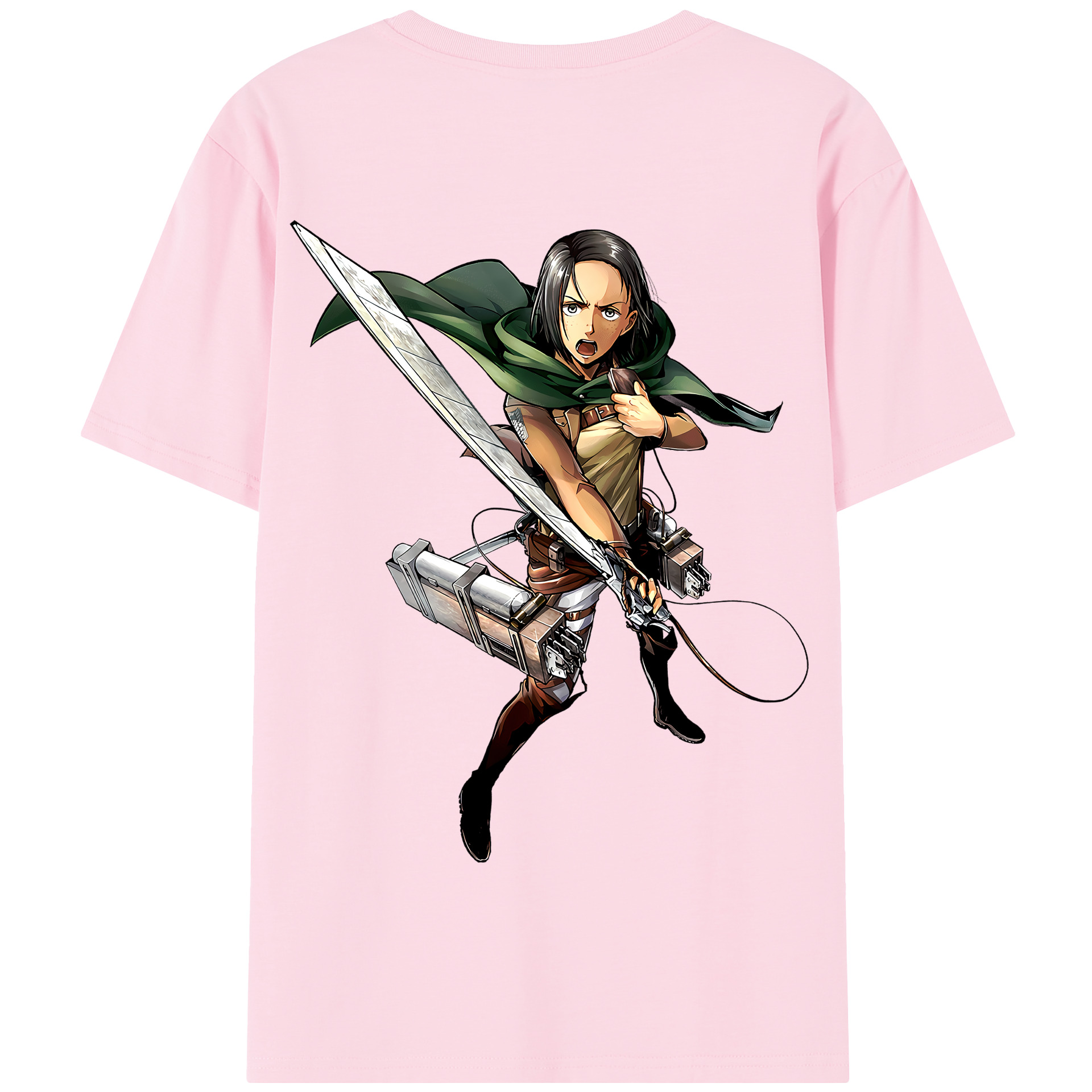 （画像用） 進撃の巨人 Attack on Titan 綿100％半袖Tシャツ（背面プリント）