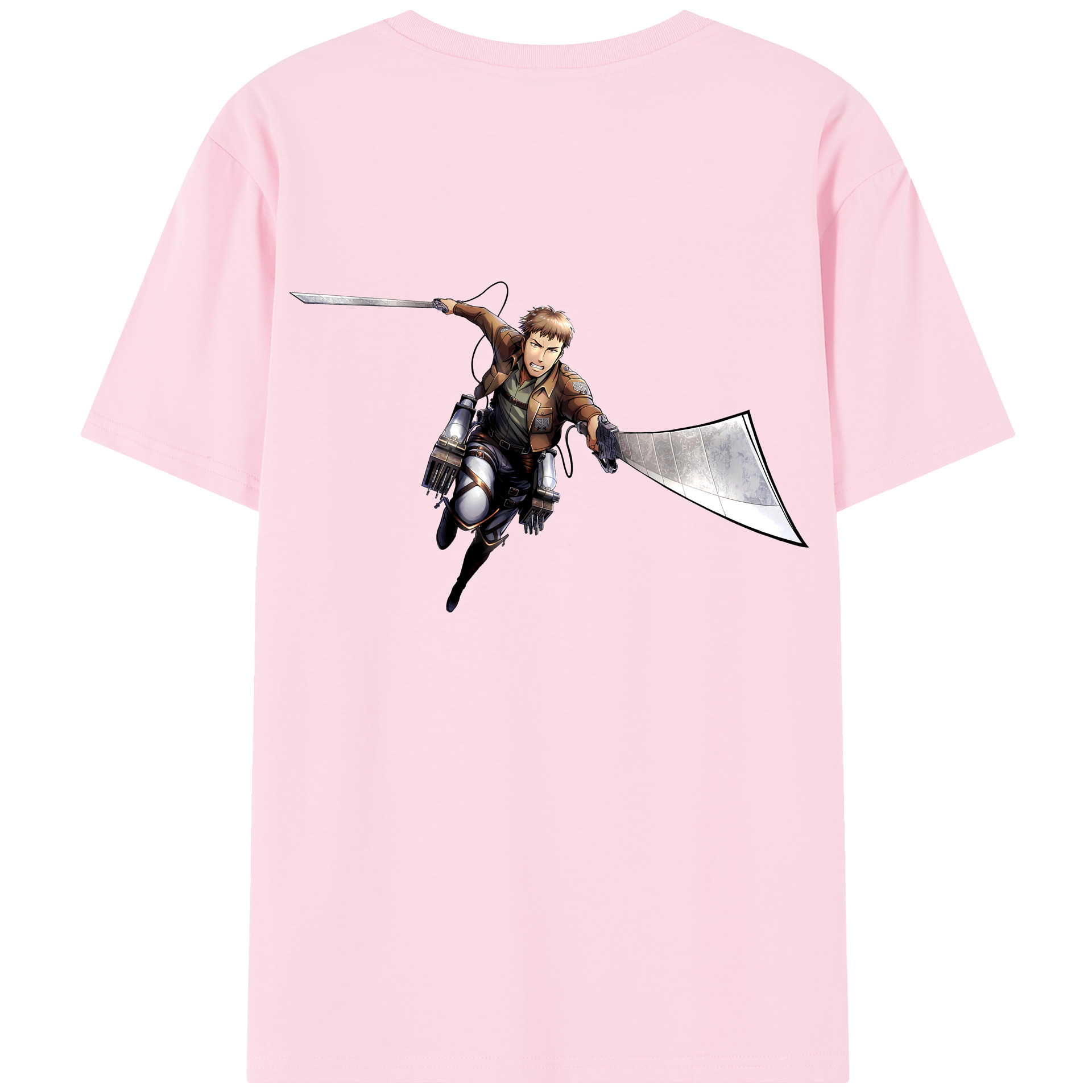 （画像用） 進撃の巨人 Attack on Titan 綿100％半袖Tシャツ（背面プリント）