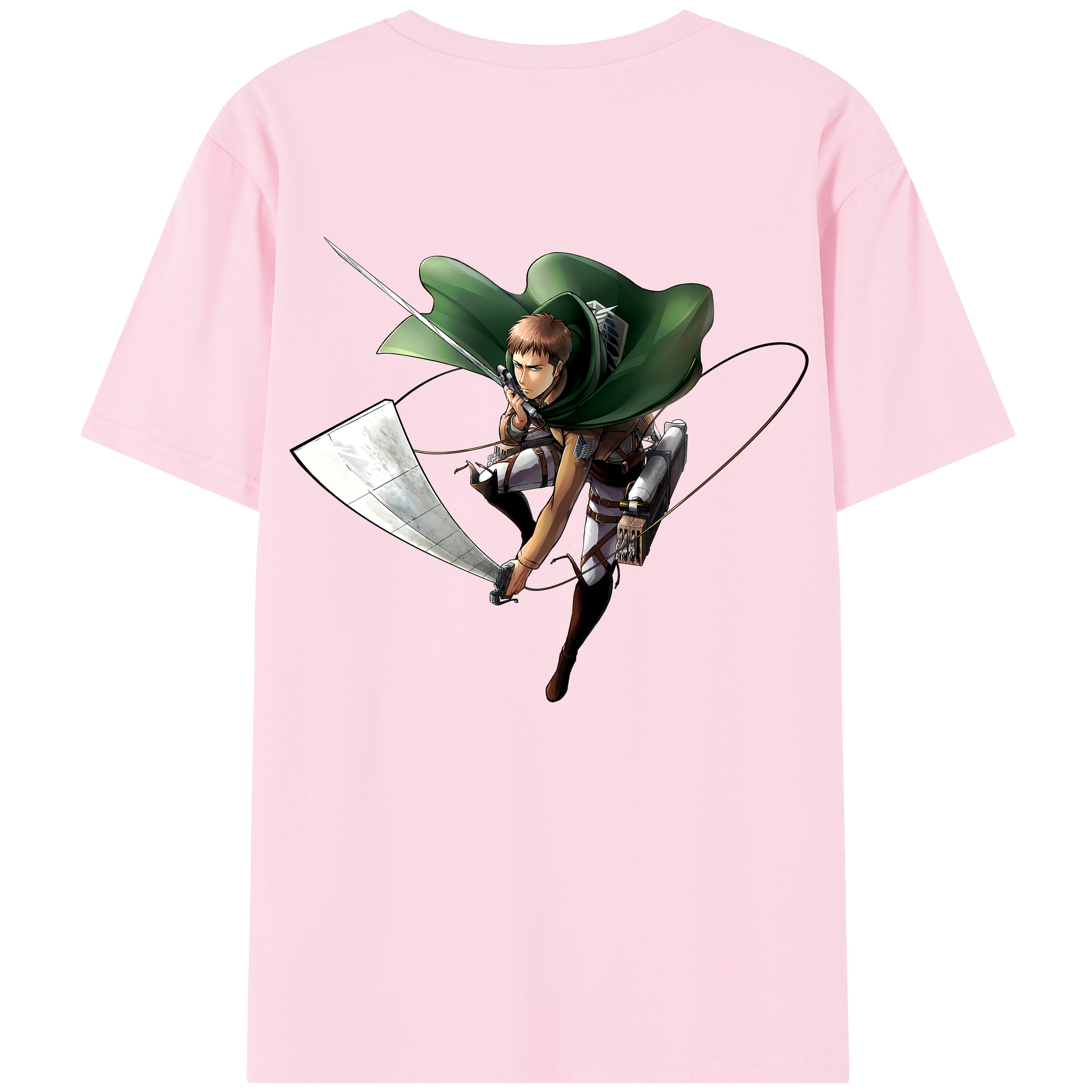 （画像用） 進撃の巨人 Attack on Titan 綿100％半袖Tシャツ（背面プリント）
