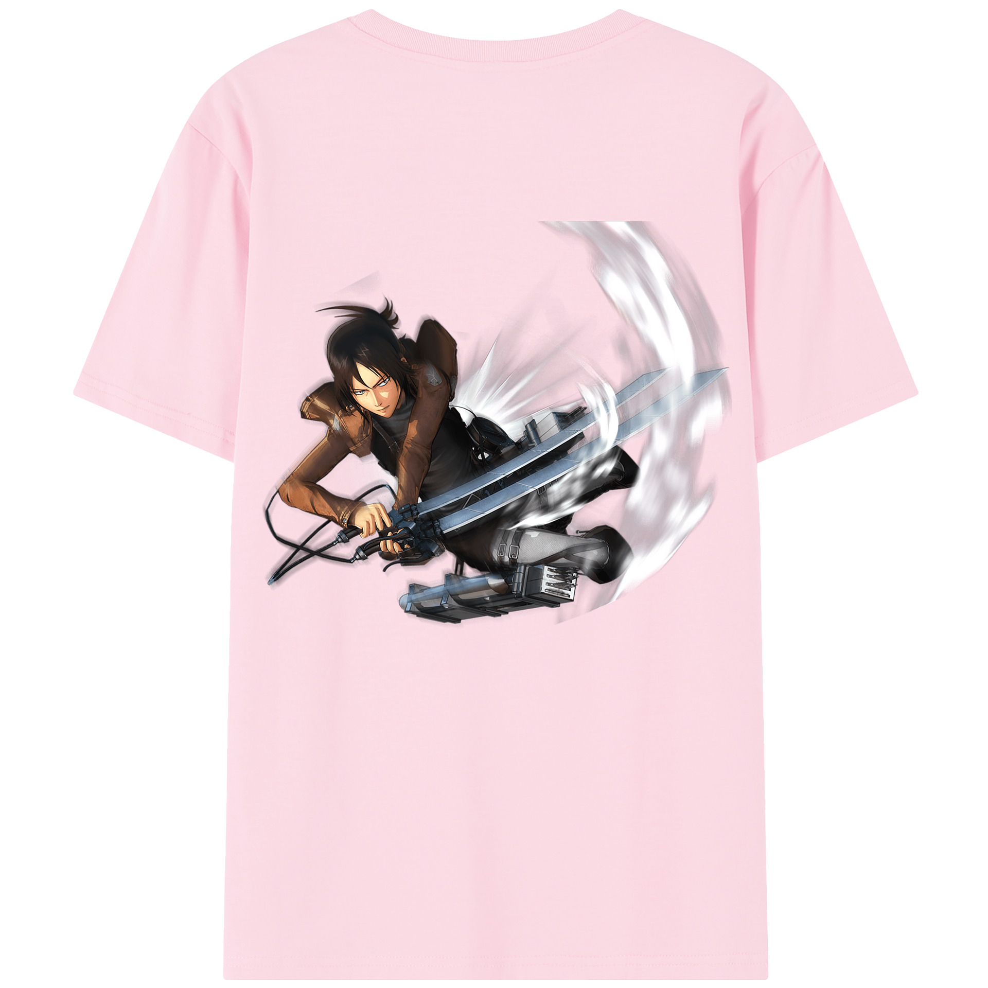 （画像用） 進撃の巨人 Attack on Titan 綿100％半袖Tシャツ（背面プリント）