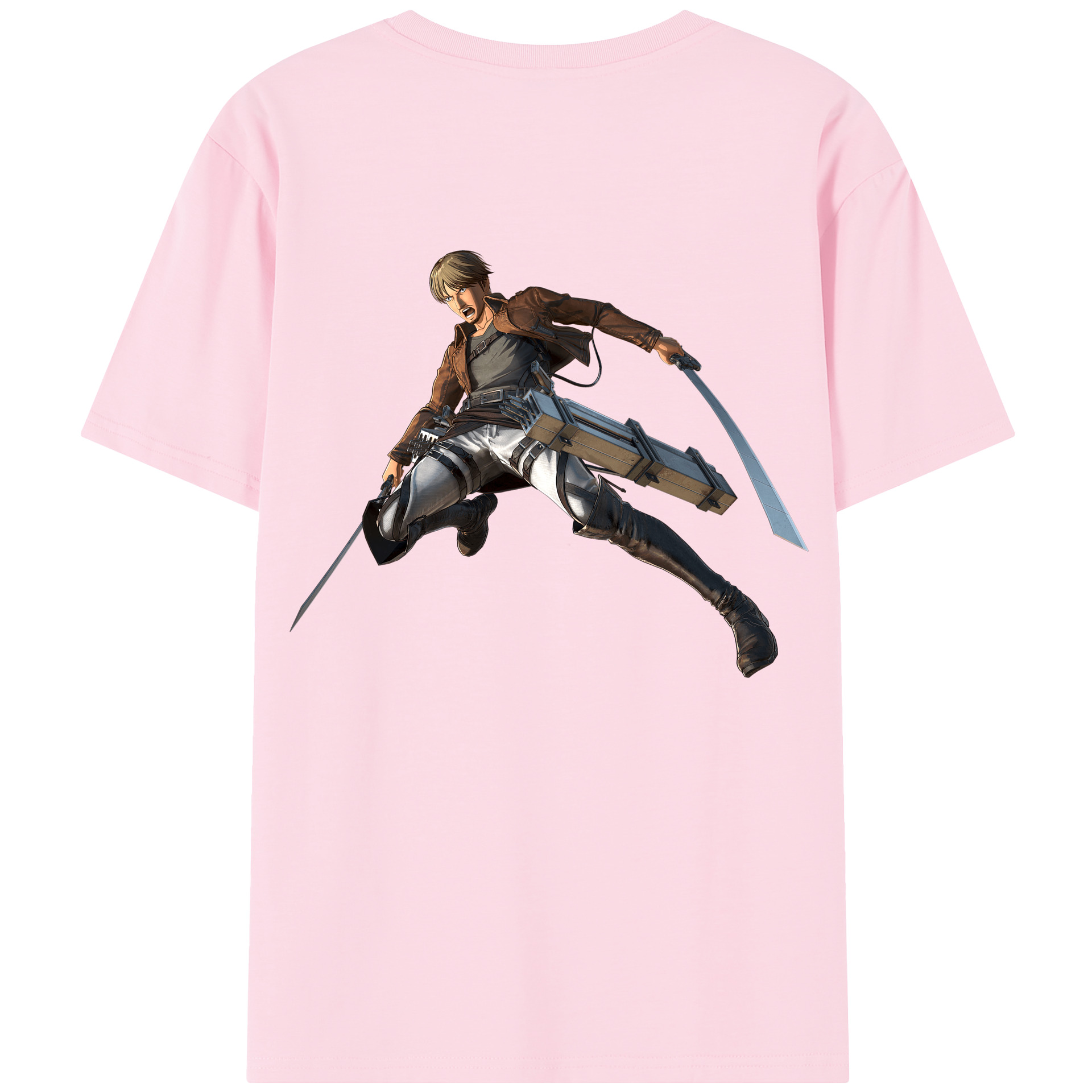 （画像用） 進撃の巨人 Attack on Titan 綿100％半袖Tシャツ（背面プリント）
