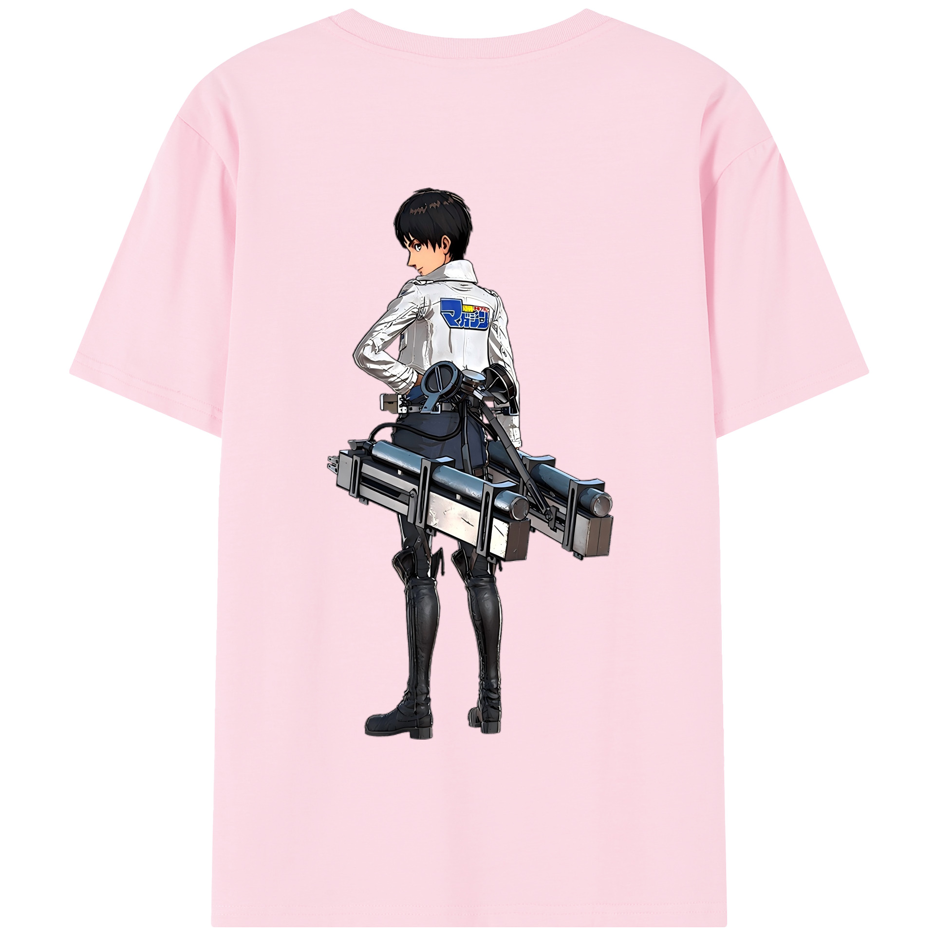 （画像用） 進撃の巨人 エレン･イェーガー Attack on Titan Eren Jäger 綿100％半袖Tシャツ（背面プリント）