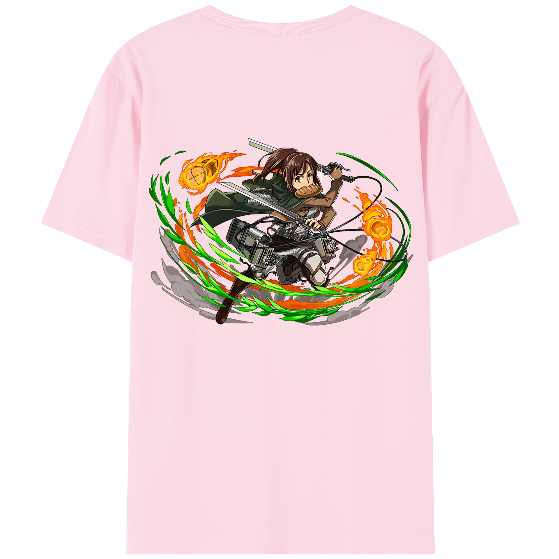 （画像用） 進撃の巨人 サシャ·ブラウス Attack on Titan Sasha Blaus 綿100％半袖Tシャツ（背面プリント）