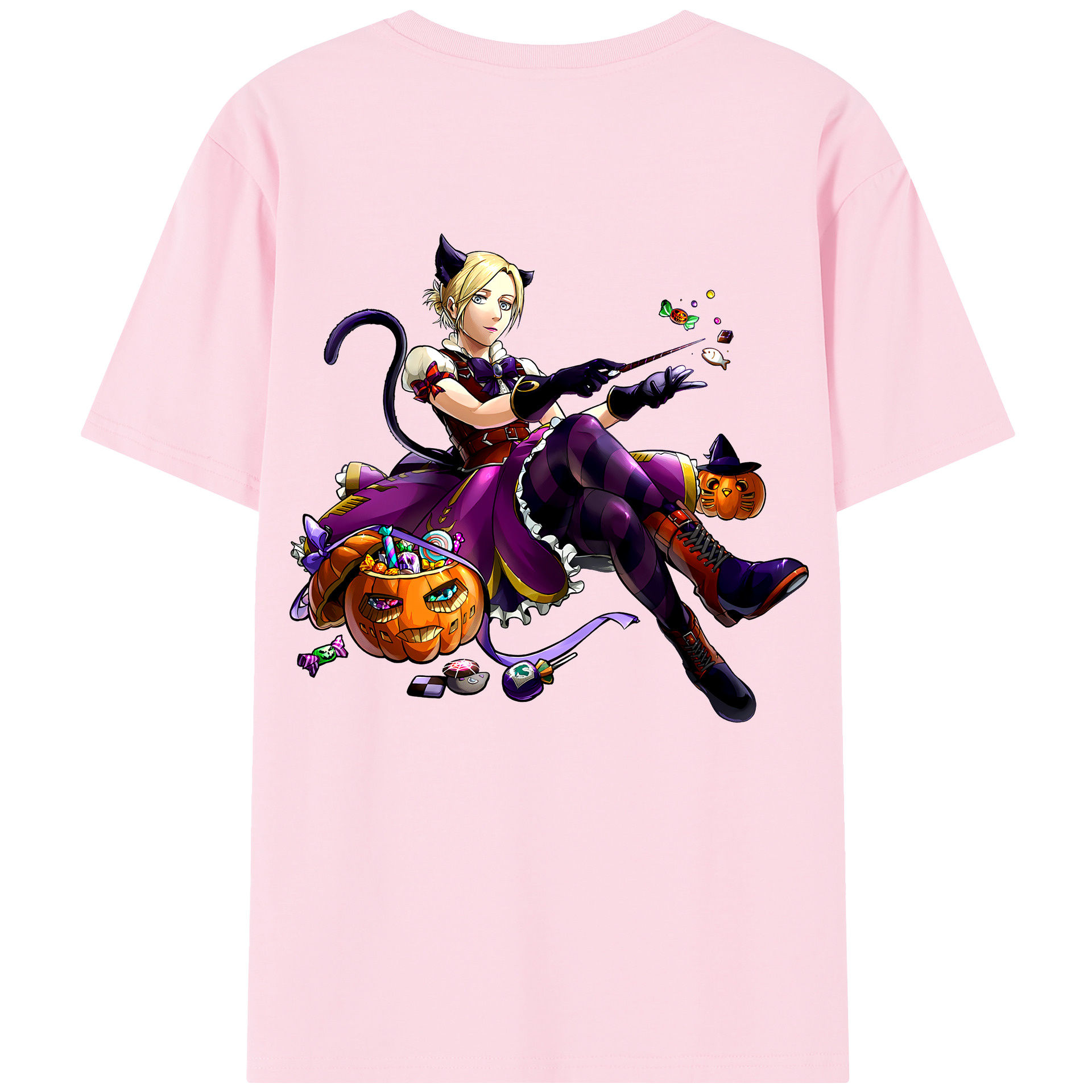 （画像用） 進撃の巨人 アニ・レオンハート Attack on Titan Annie Leonhart 綿100％半袖Tシャツ（背面プリント）