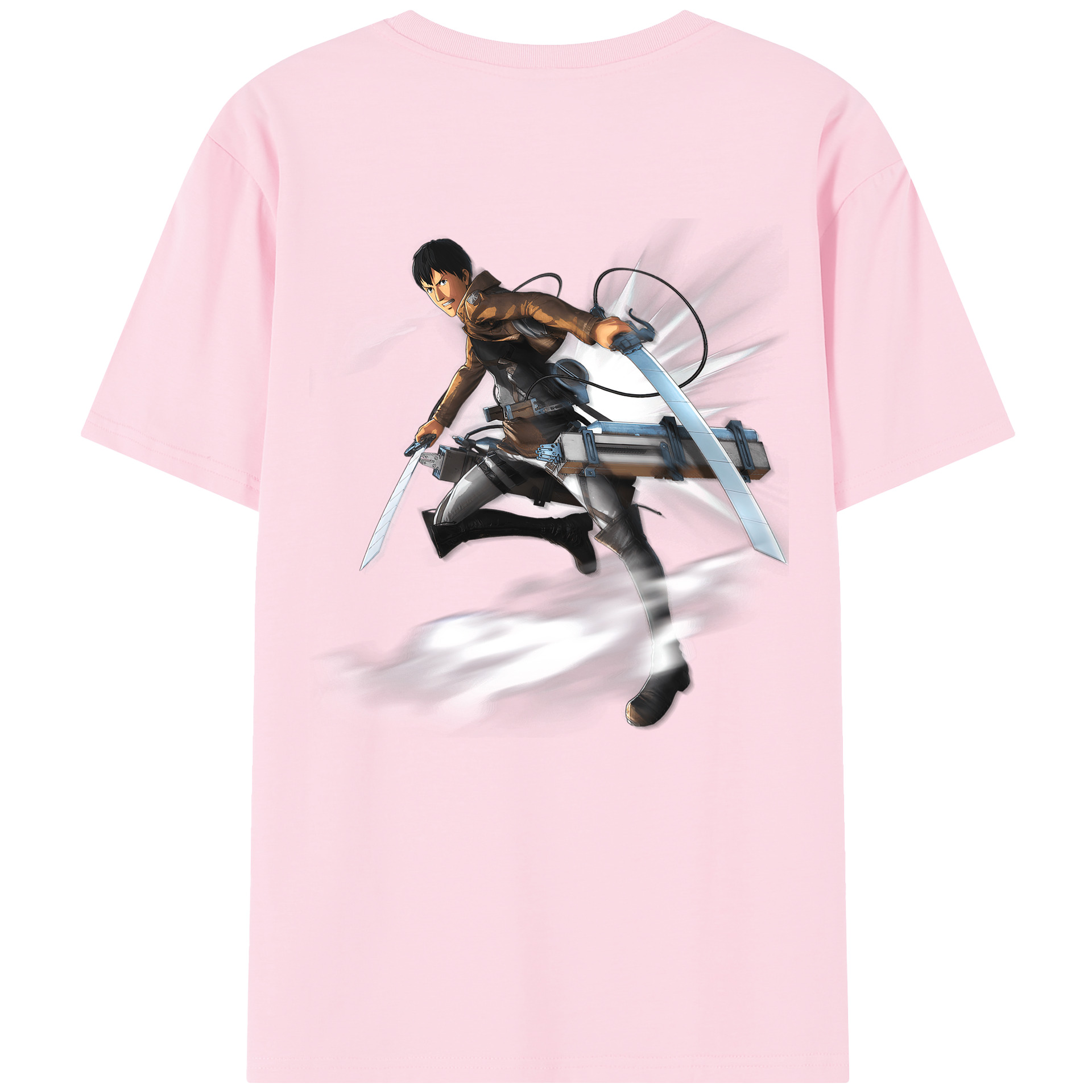 （画像用） 進撃の巨人 ベルトルト・フーバー Attack on Titan Bertholdt Hoover 綿100％半袖Tシャツ（背面プリント）