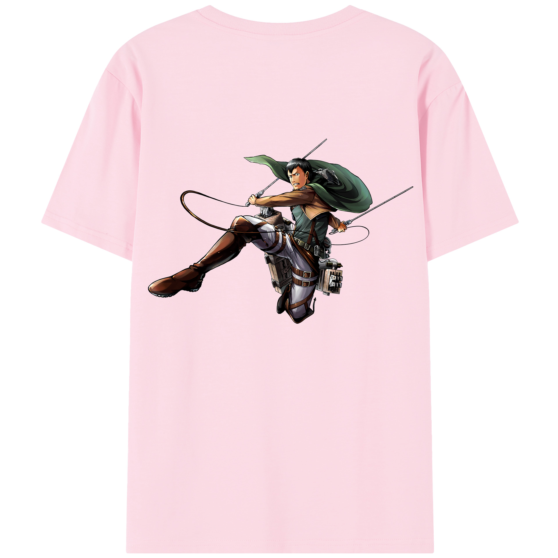 （画像用） 進撃の巨人 ベルトルト・フーバー Attack on Titan Bertholdt Hoover 綿100％半袖Tシャツ（背面プリント）