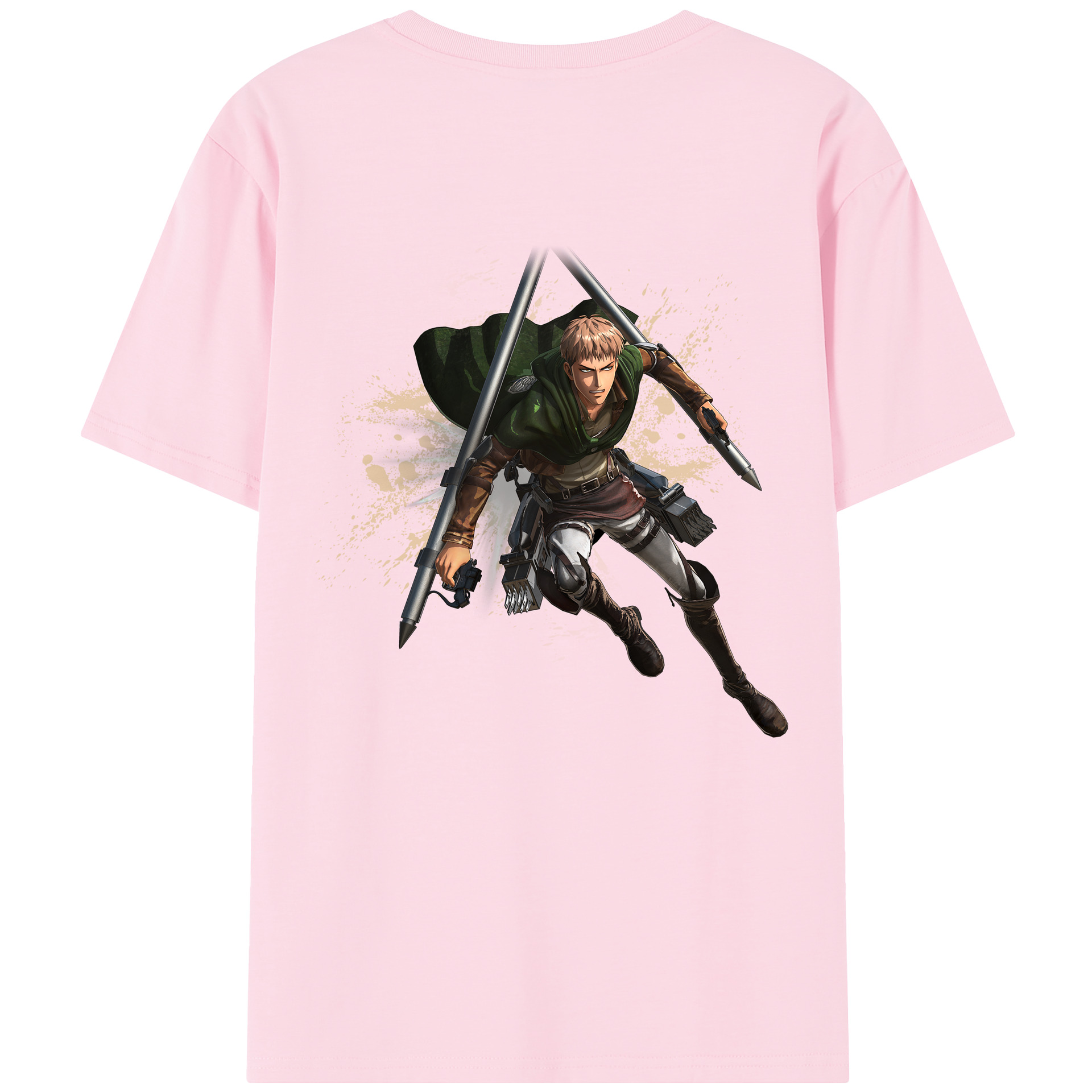 （画像用） 進撃の巨人 ジャン・キルシュタイン Attack on Titan Jean Kirstein 綿100％半袖Tシャツ（背面プリント）