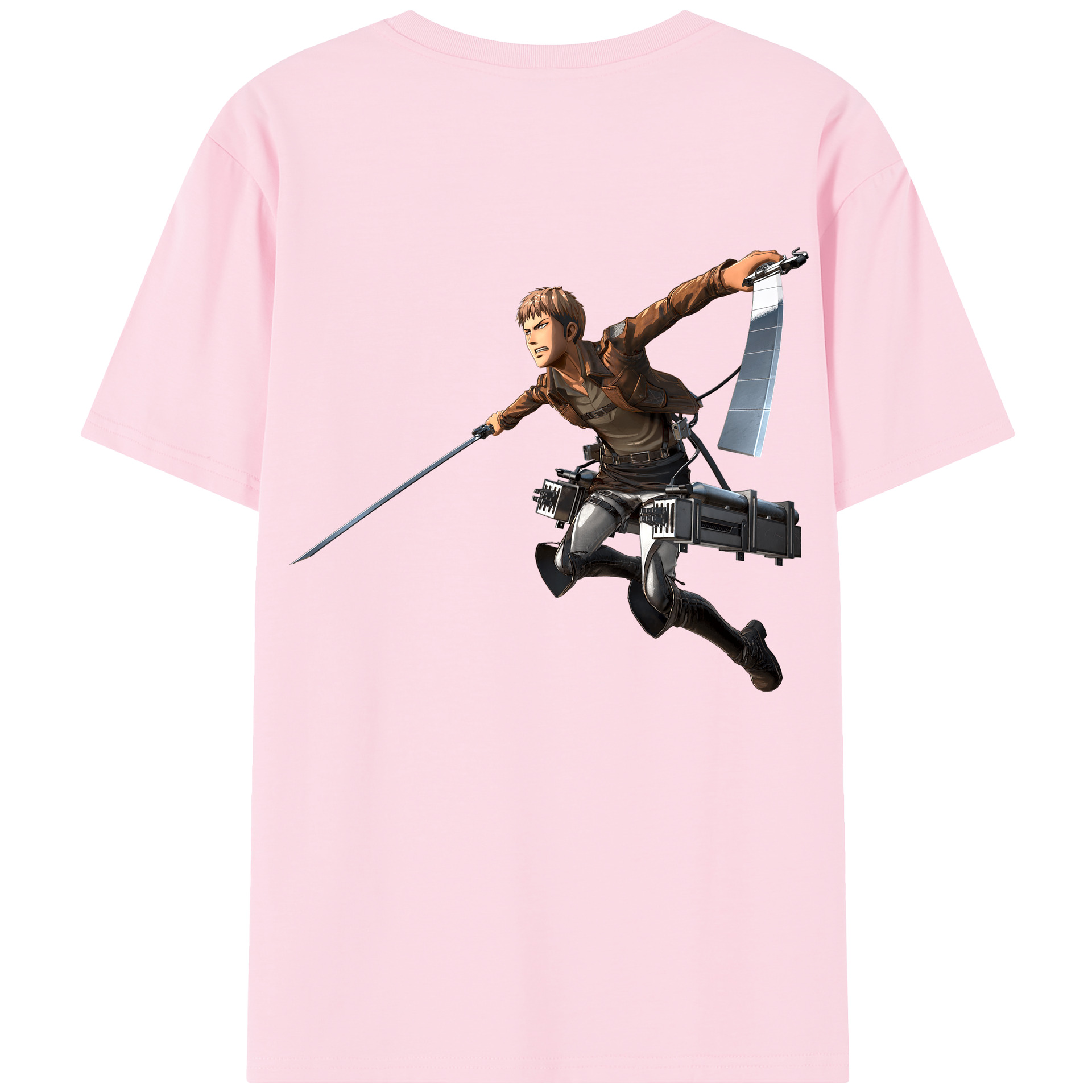 （画像用） 進撃の巨人 ジャン・キルシュタイン Attack on Titan Jean Kirstein 綿100％半袖Tシャツ（背面プリント）