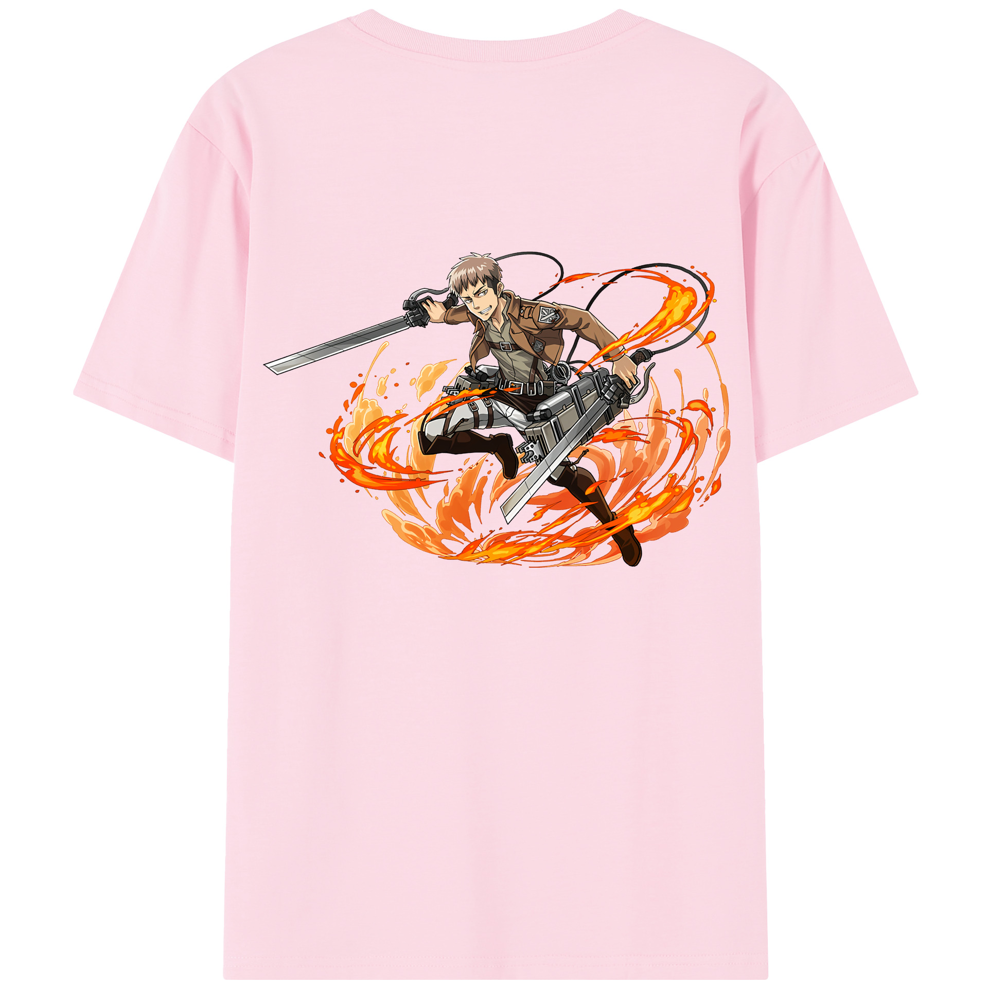 （画像用） 進撃の巨人 ジャン・キルシュタイン Attack on Titan Jean Kirstein 綿100％半袖Tシャツ（背面プリント）