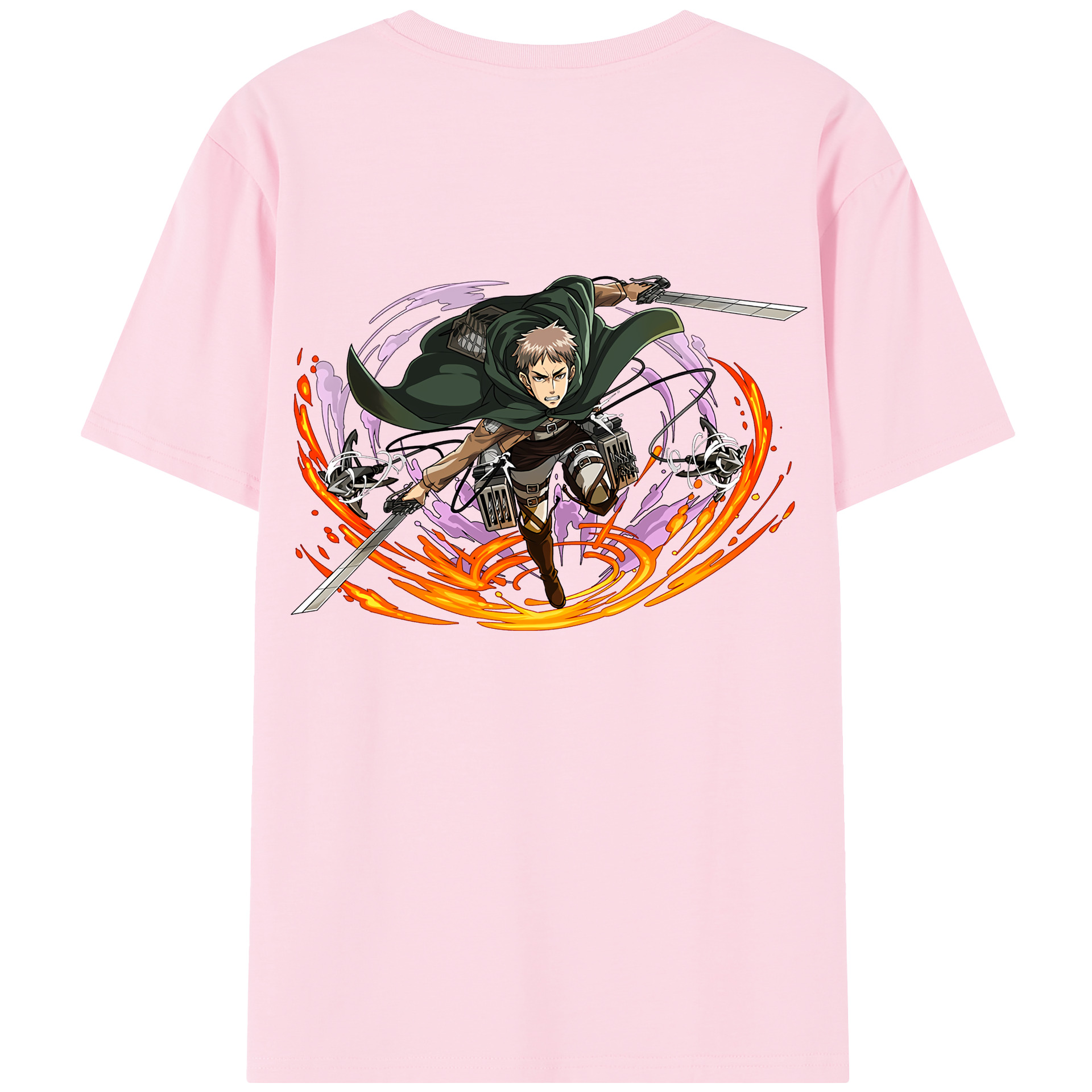 （画像用） 進撃の巨人 ジャン・キルシュタイン Attack on Titan Jean Kirstein 綿100％半袖Tシャツ（背面プリント）