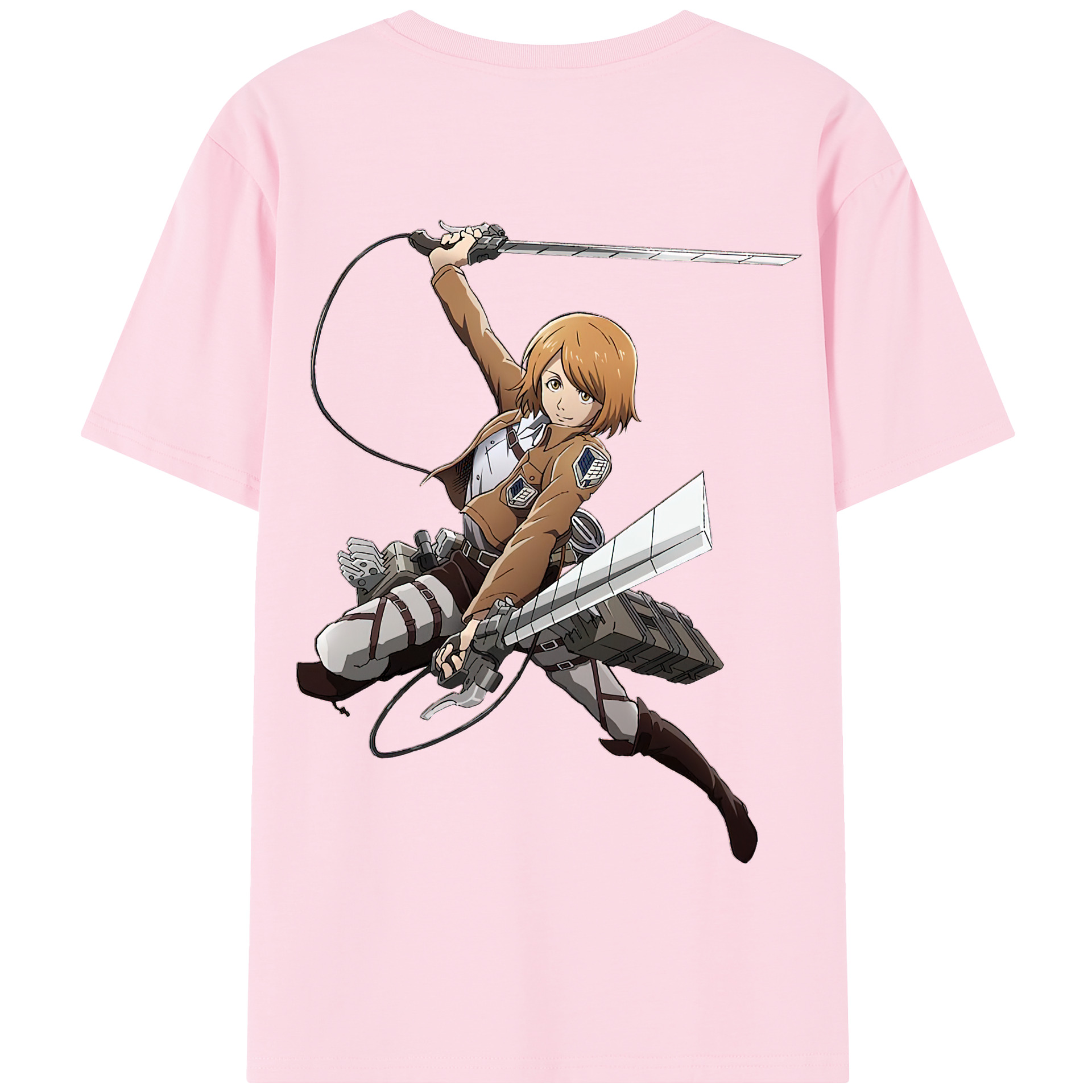 （画像用） 進撃の巨人 ペトラ·ラル Attack on Titan Petra Rall 綿100％半袖Tシャツ（背面プリント）