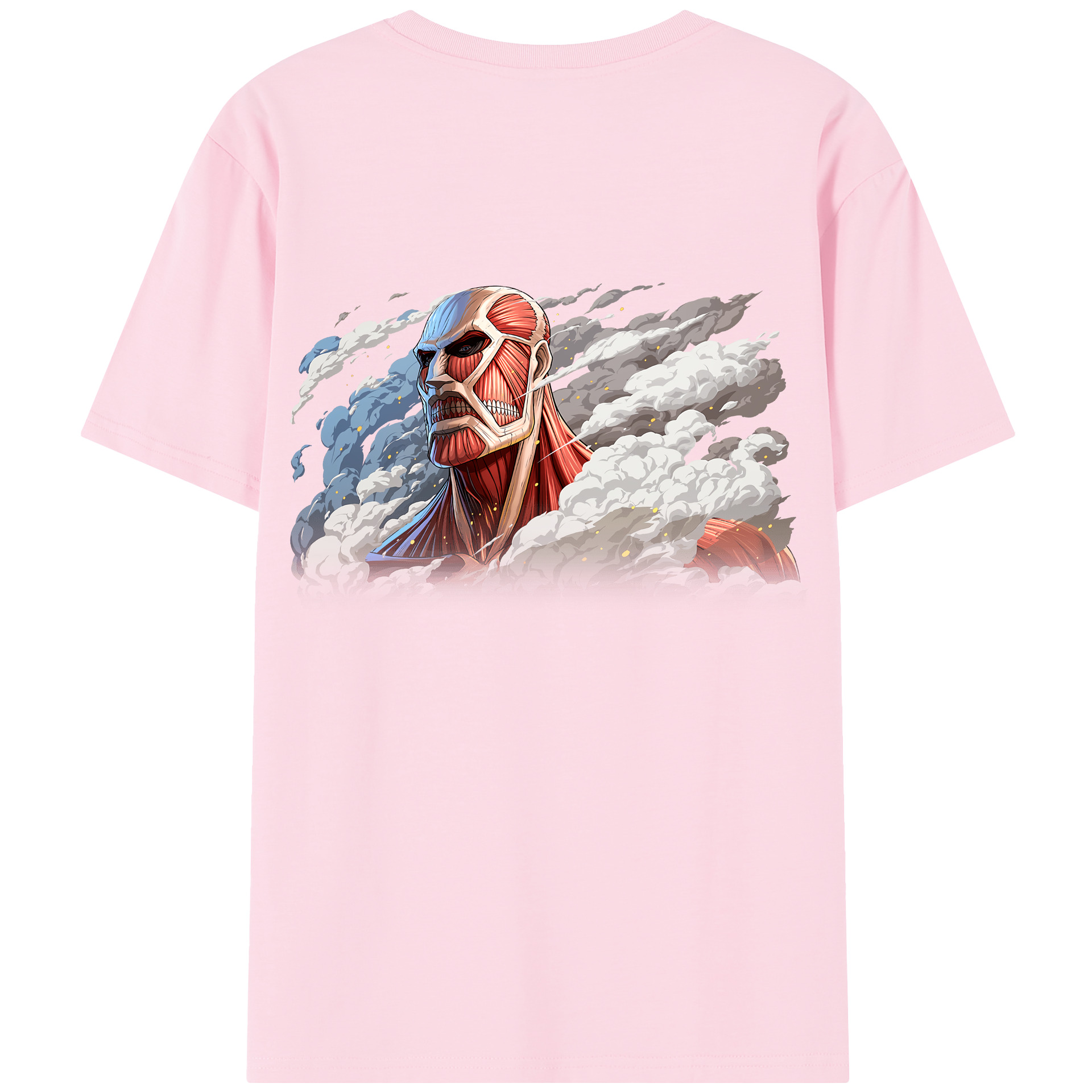 （画像用） 進撃の巨人 Attack on Titan 綿100％半袖Tシャツ（背面プリント）