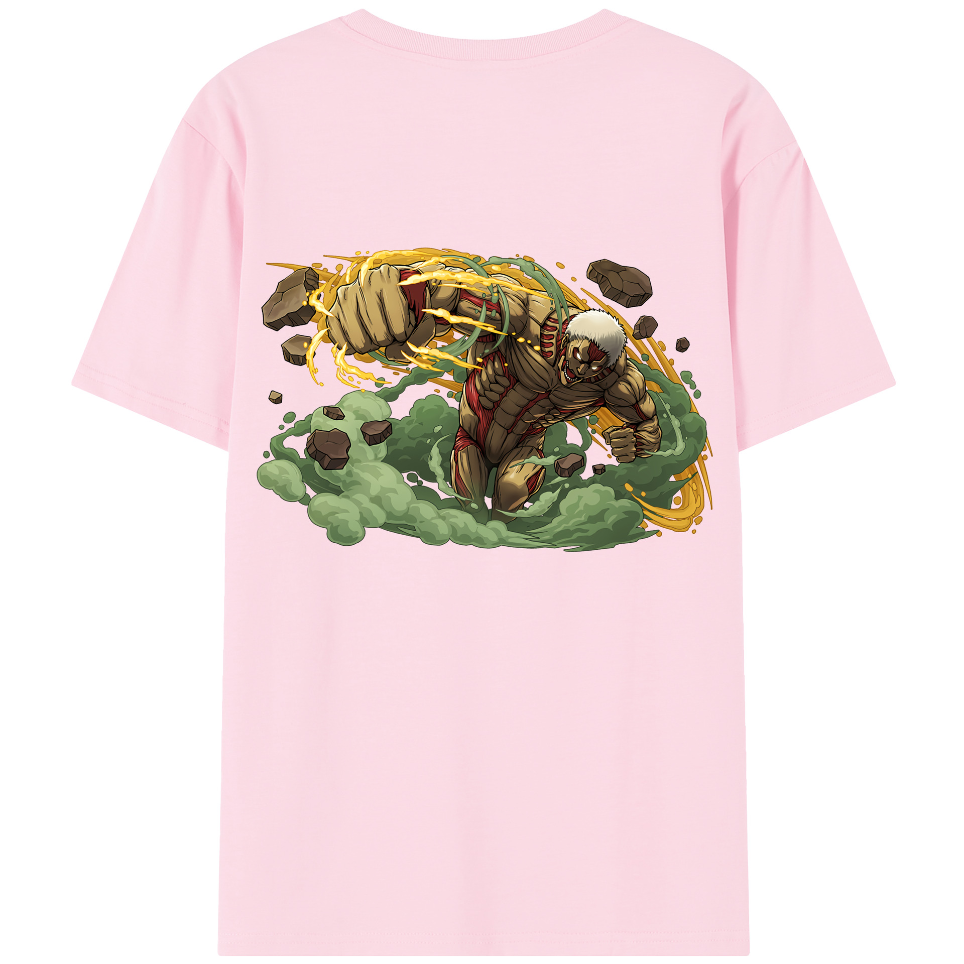 （画像用） 進撃の巨人 Attack on Titan 綿100％半袖Tシャツ（背面プリント）