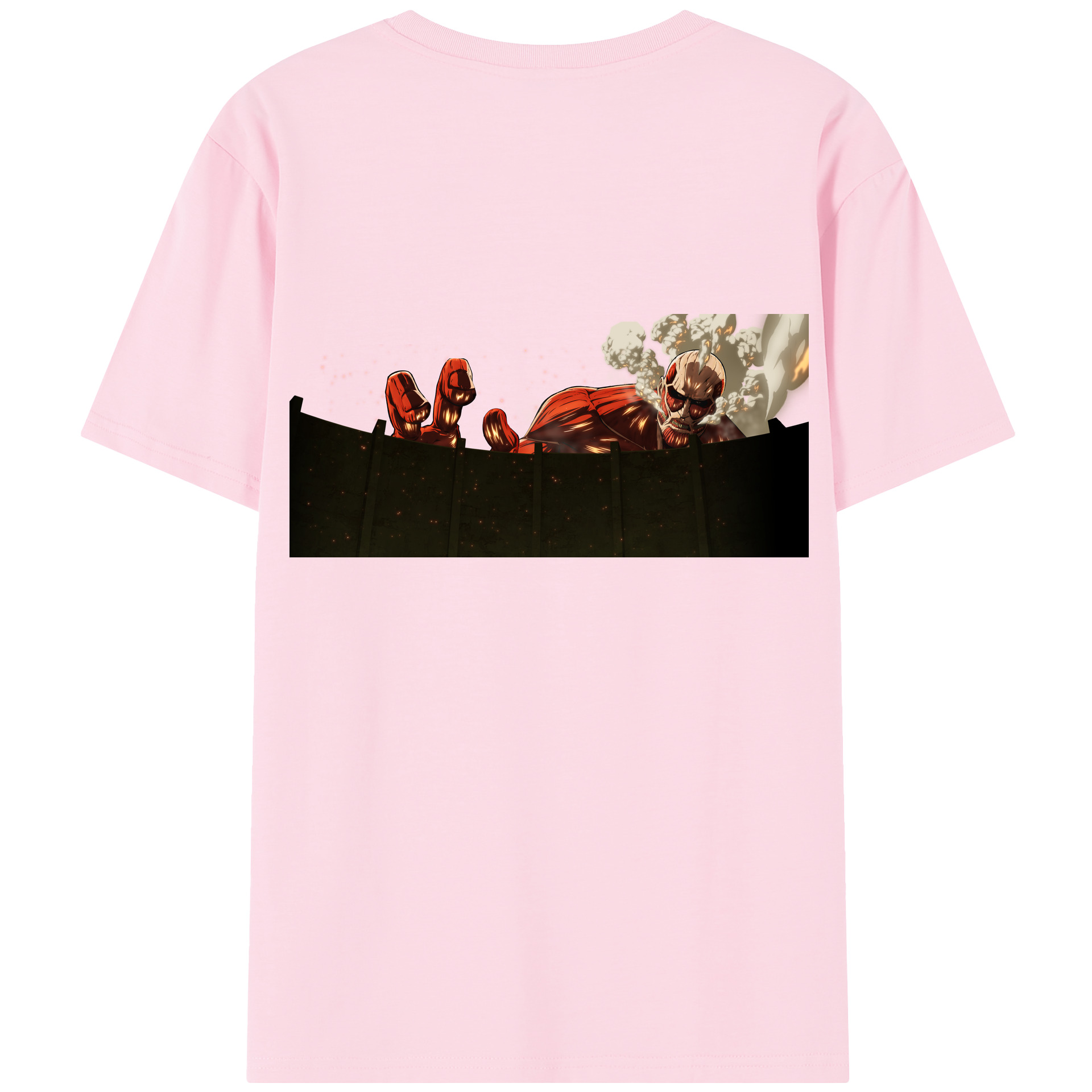 （画像用） 進撃の巨人 Attack on Titan 綿100％半袖Tシャツ（背面プリント）