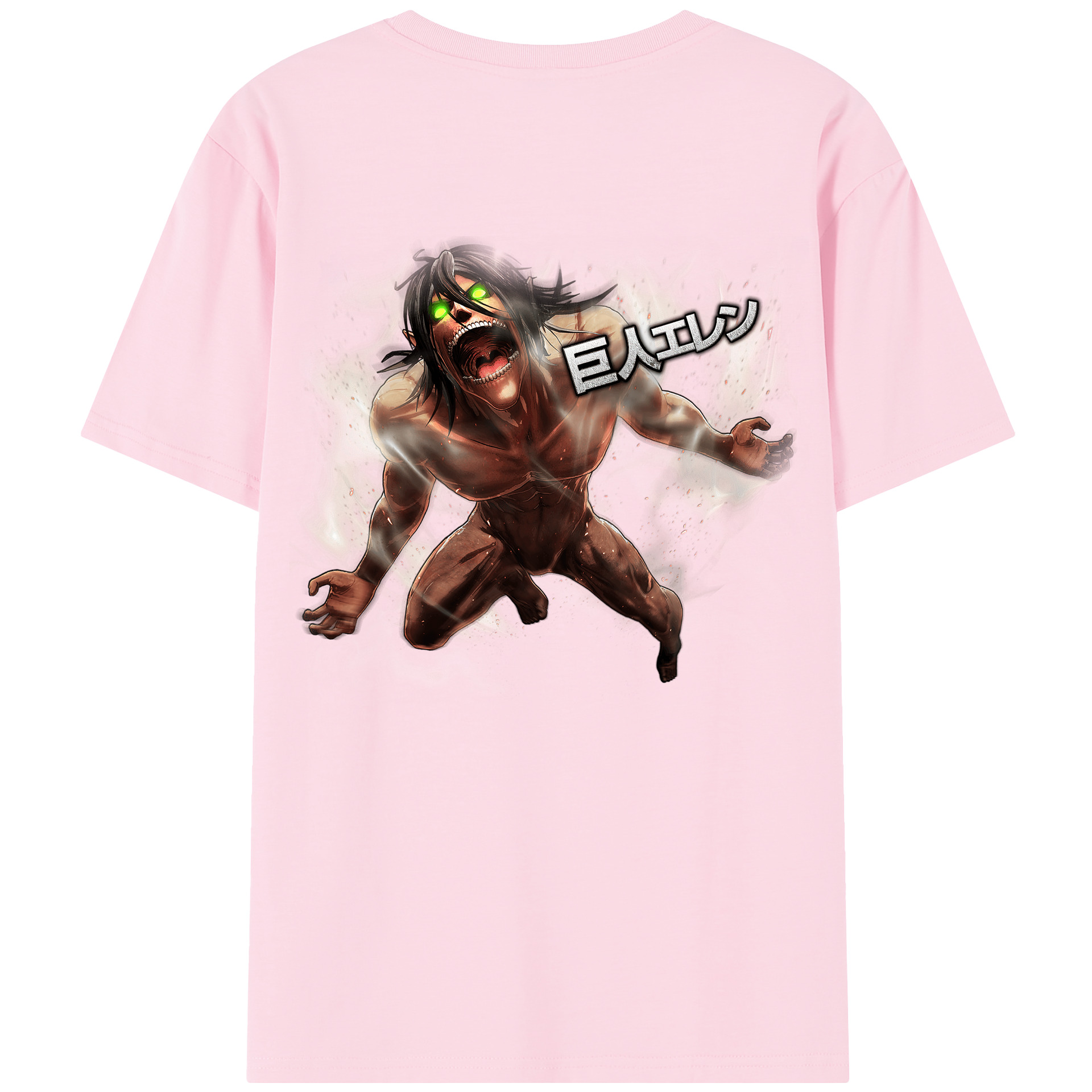 （画像用） 進撃の巨人 Attack on Titan 綿100％半袖Tシャツ（背面プリント）
