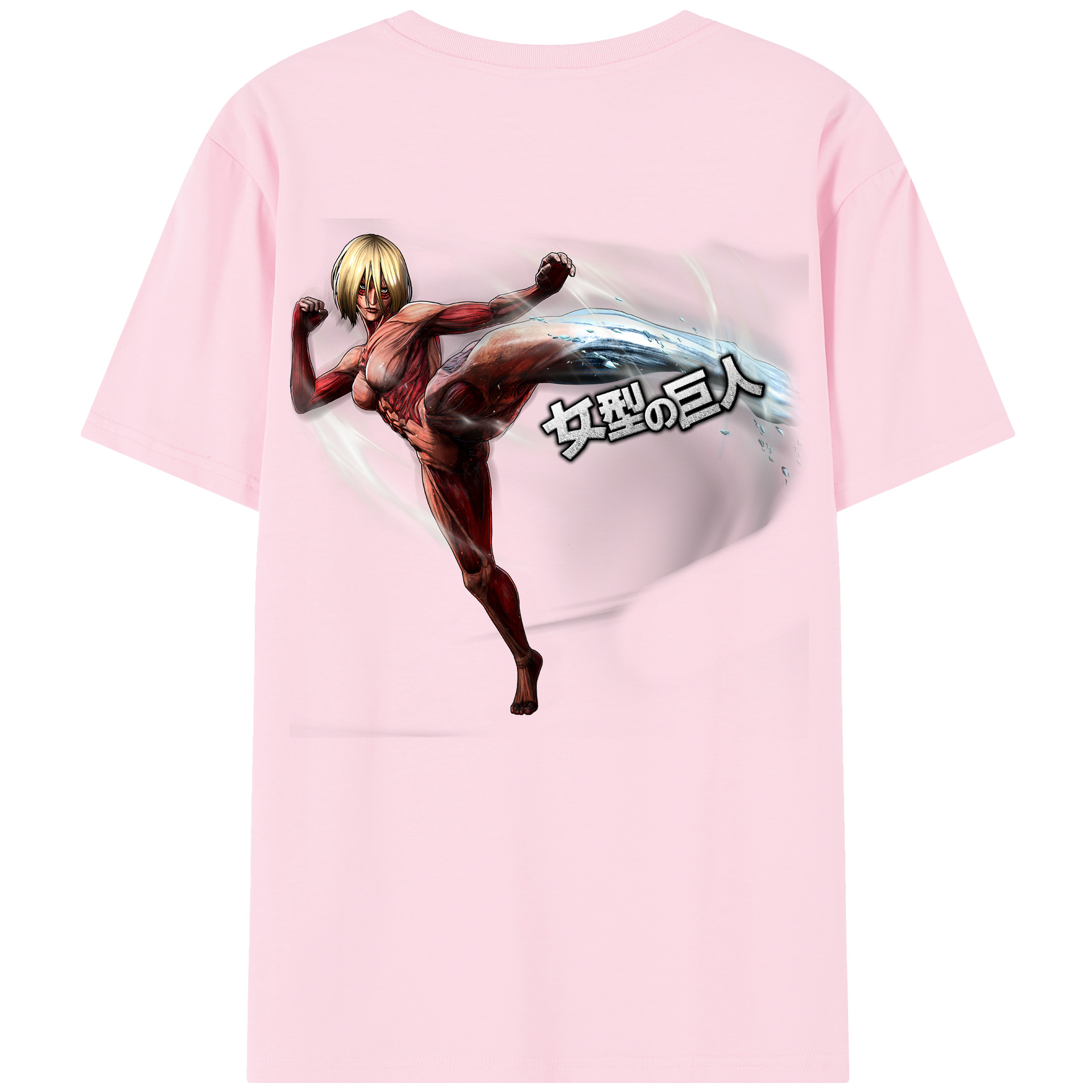 （画像用） 進撃の巨人 Attack on Titan 綿100％半袖Tシャツ（背面プリント）
